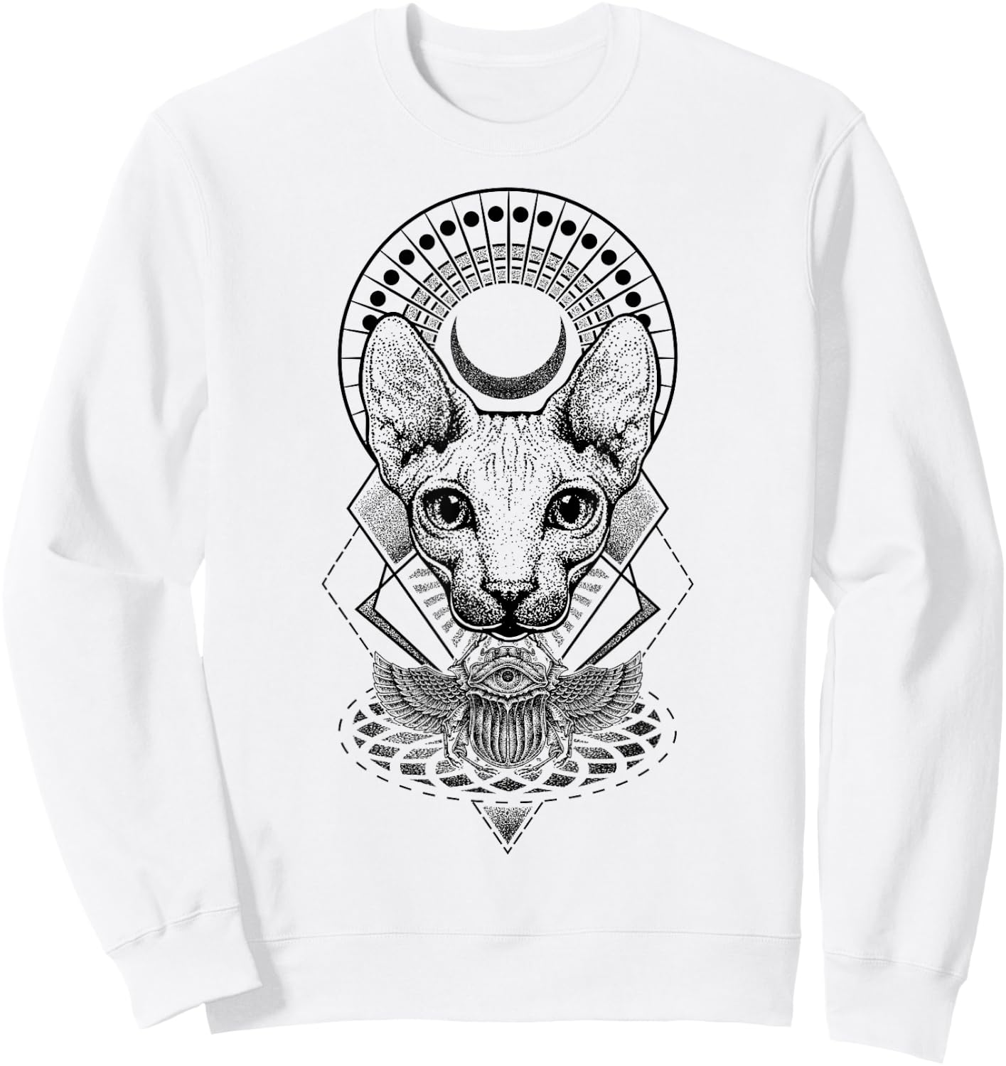 Does Egyptian Cat Goddess Mythology Gifts Sweatshirt - Sweatshirt | White