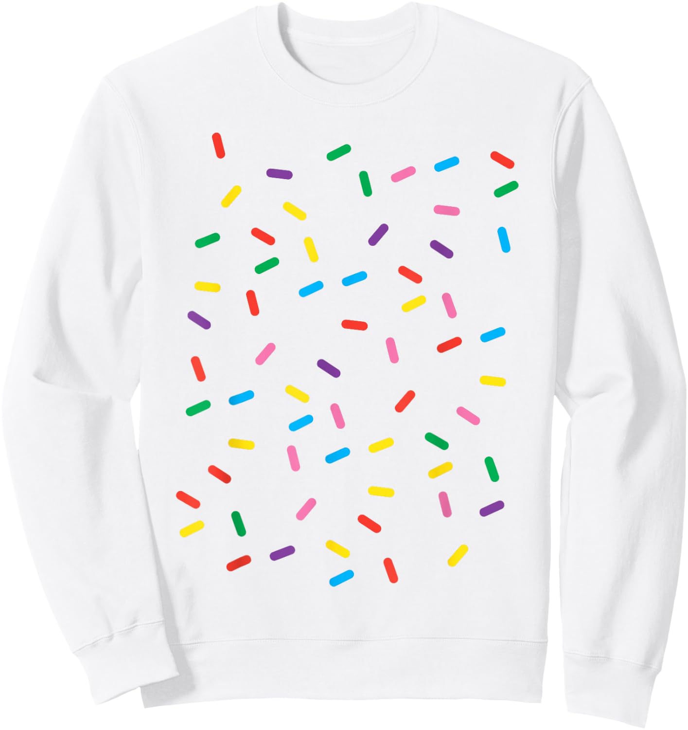 Ice Cream With Sprinkles Funny Lazy DIY Halloween Costume Sweatshirt - Sweatshirt | White