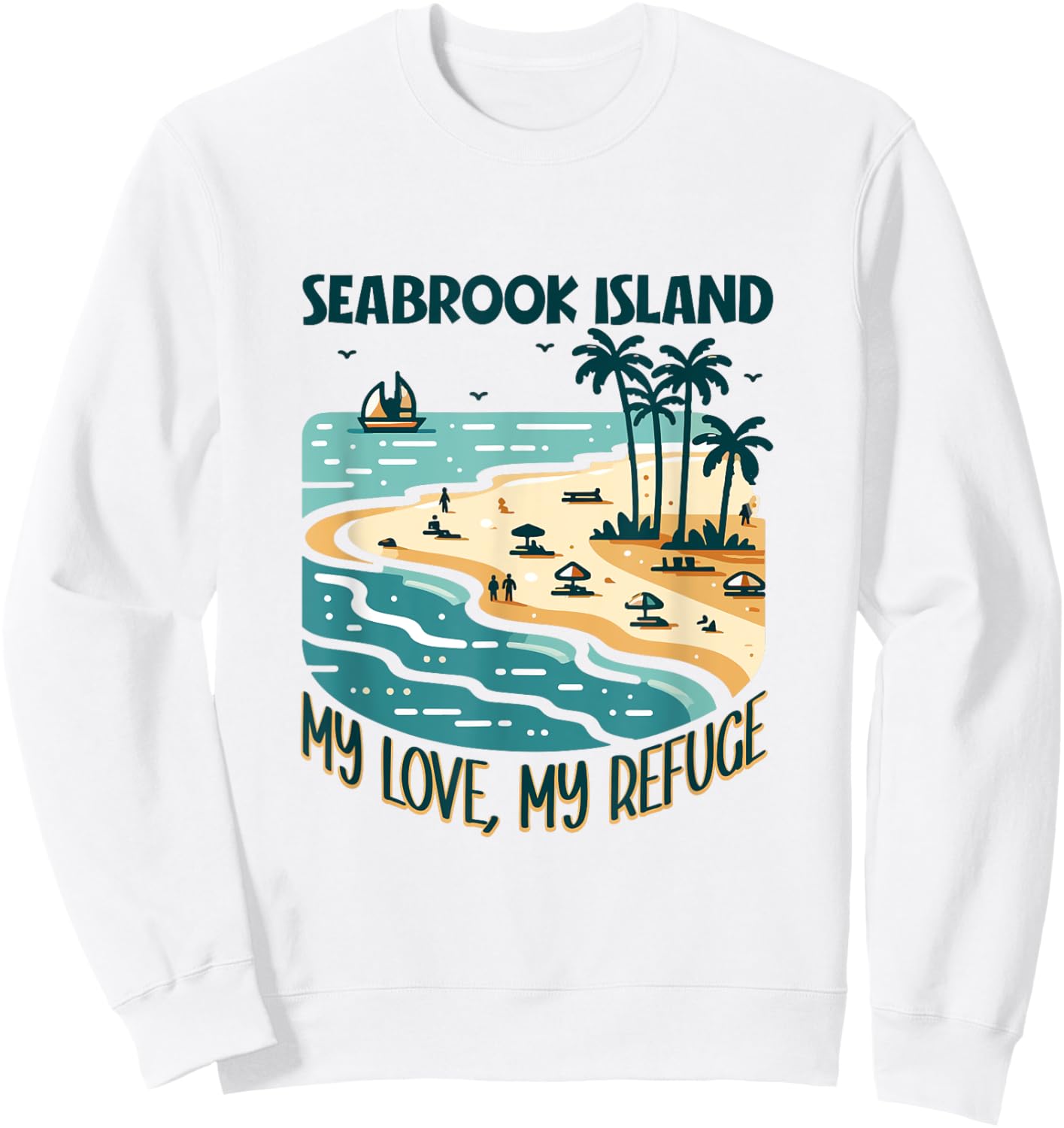 My refuge Seabrook Island Sweatshirt - Sweatshirt | White