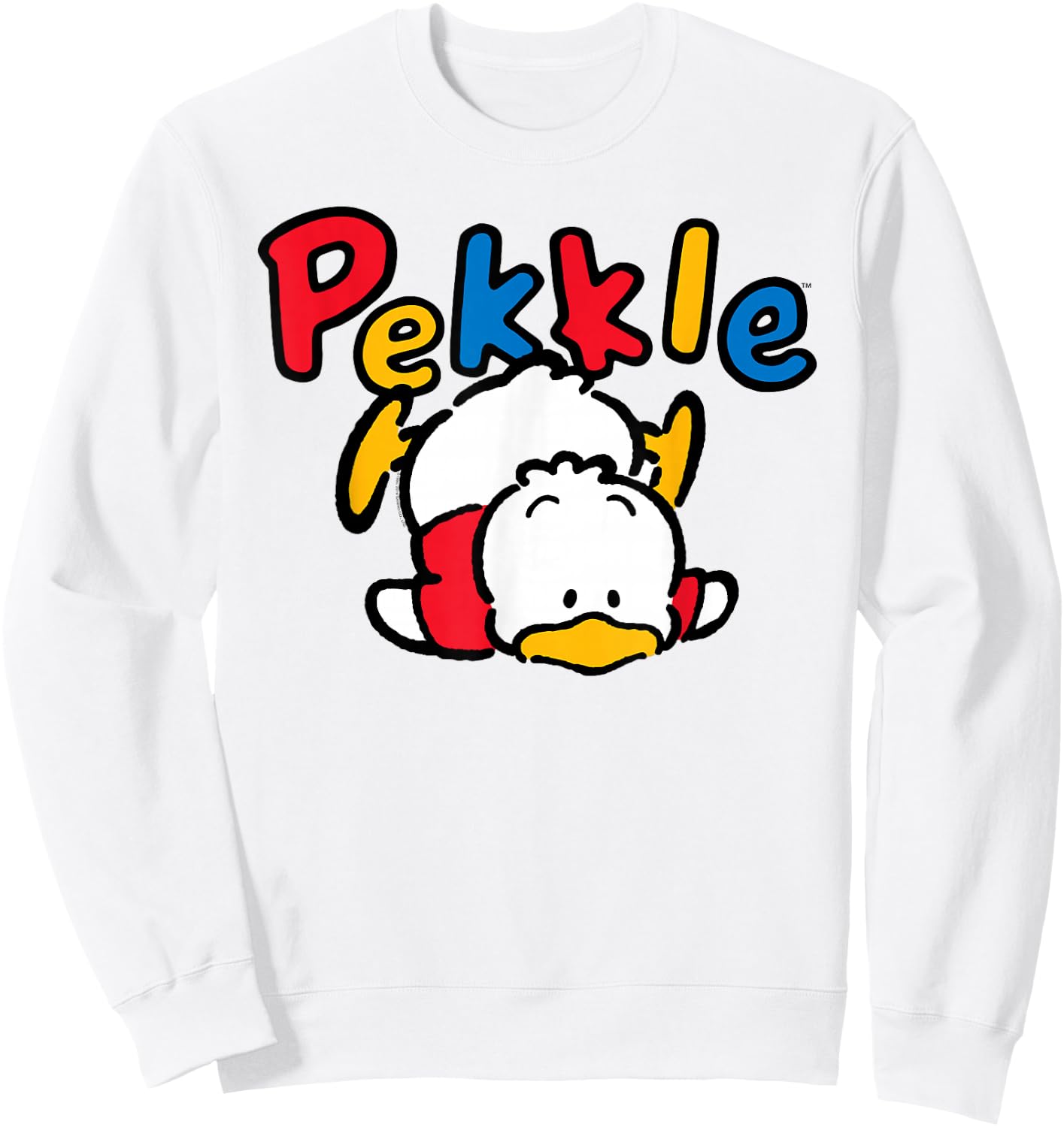 Sanrio Pekkle Backside Logo Shirt Sweatshirt - Sweatshirt | White