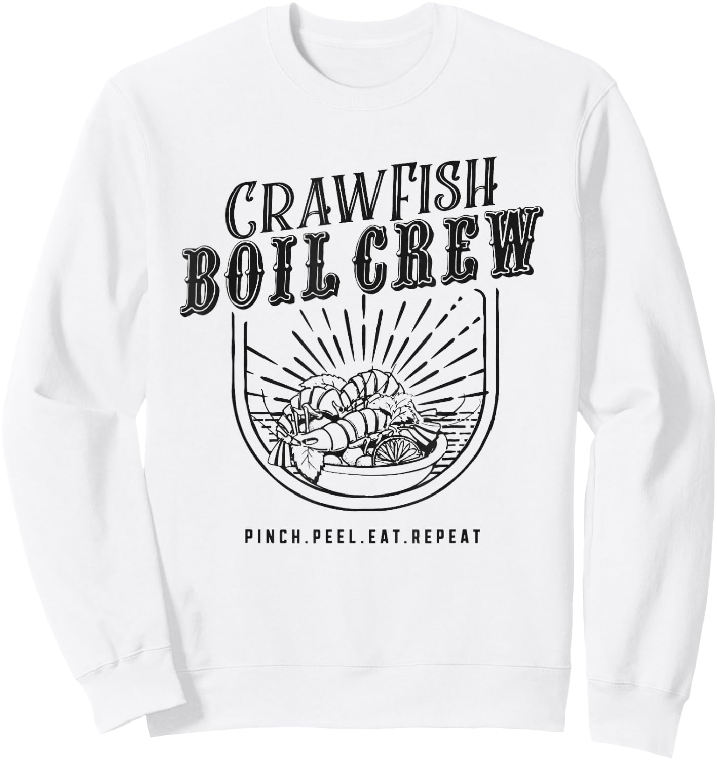 Crawfish Boil Crew fun Festival Gift Shirt Sweatshirt - Sweatshirt | White