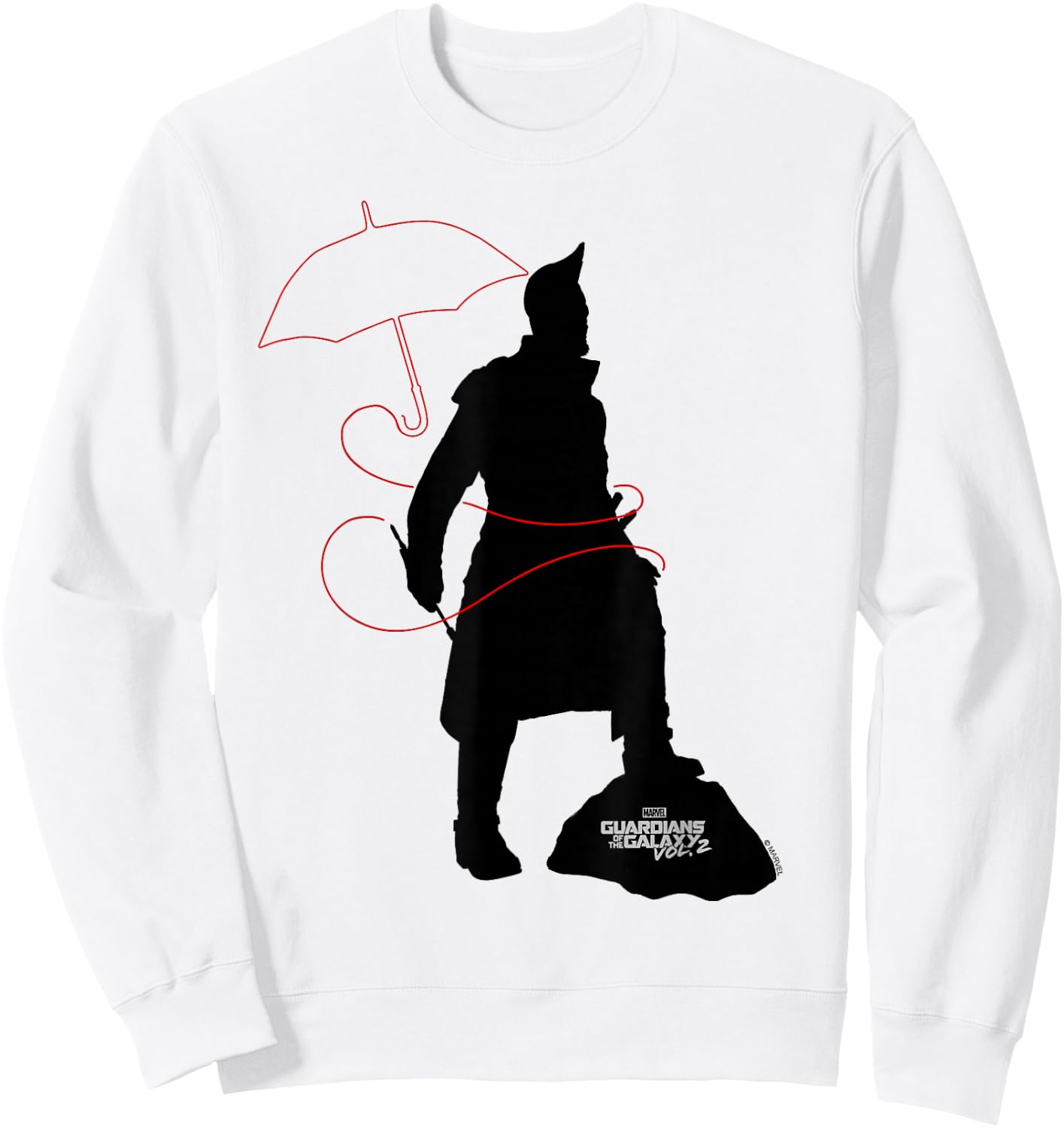 Marvel Guardians Vol 2 Yondu Red Yaka Arrow Umbrella Sweatshirt - Sweatshirt | White