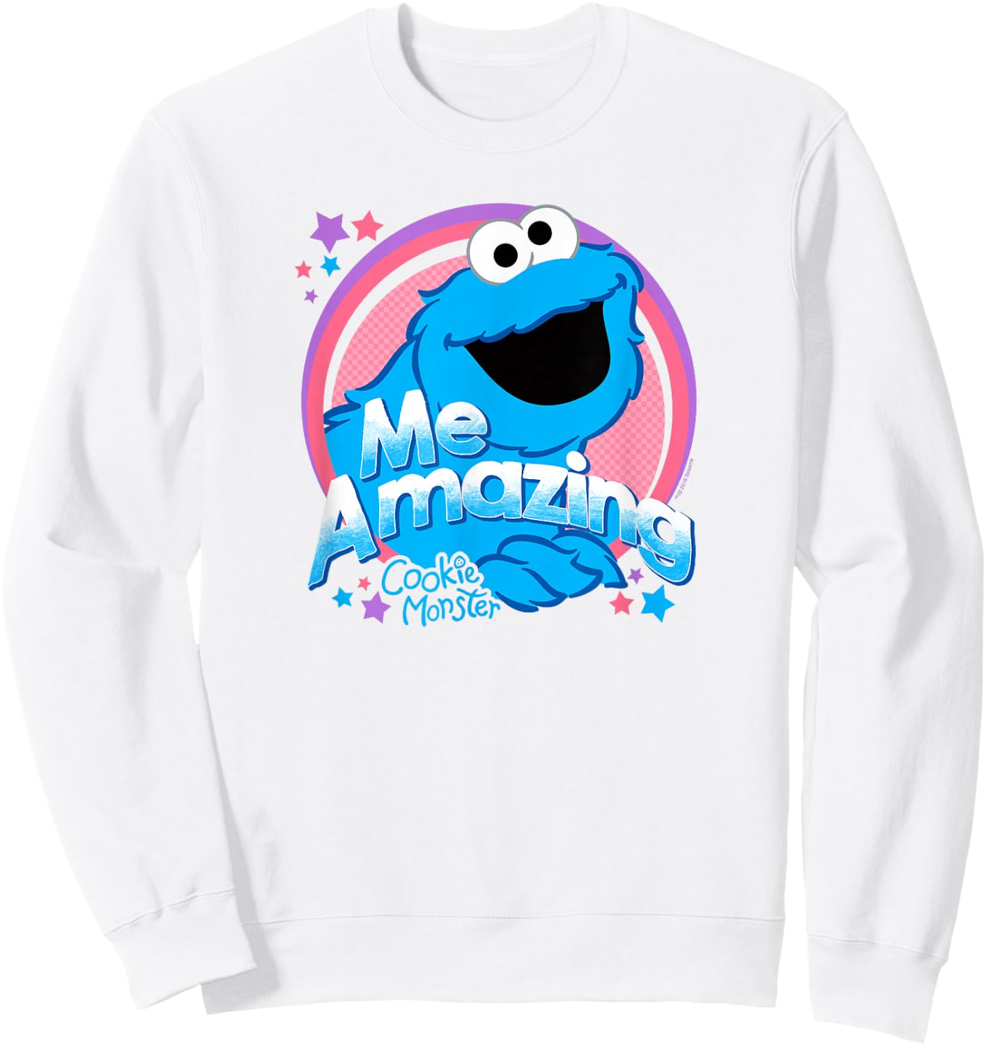 Sesame Street Cookie Monster Me Amazing Sweatshirt - Sweatshirt | White