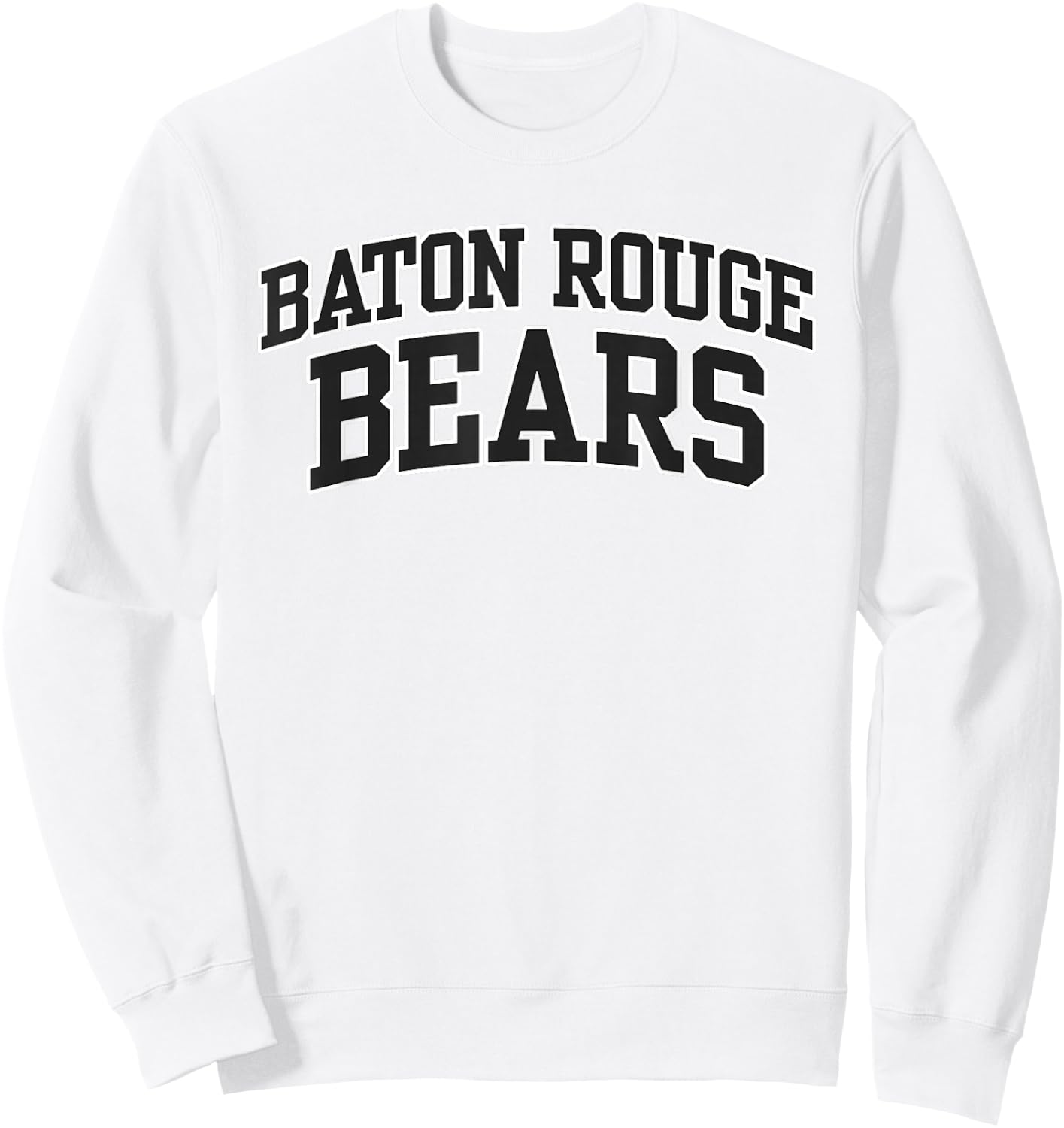 Baton Rouge Community College Bears Apparel Sports Fan Sweatshirt - Sweatshirt | White