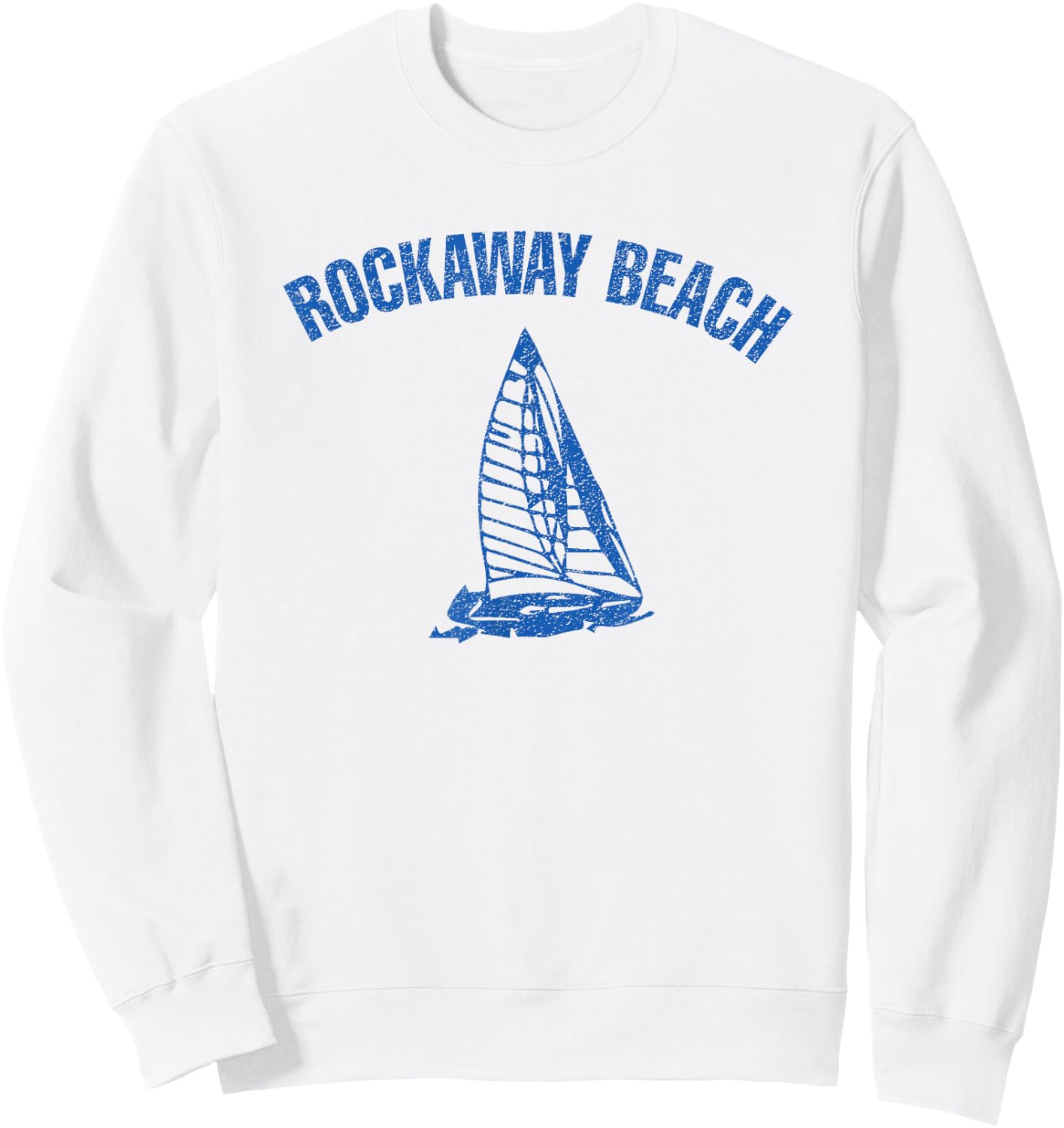 Rockaway Beach as Worn by Johnny 1977 Rock Punk New York NYC Sweatshirt - Sweatshirt | White