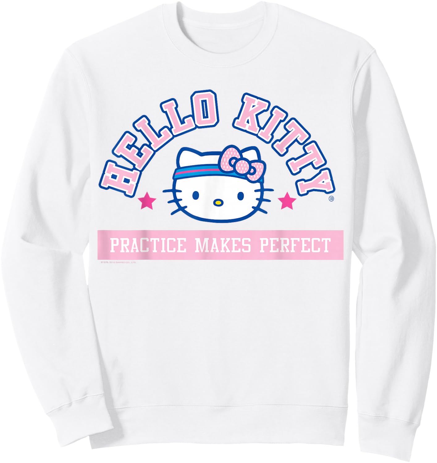 Hello Kitty Practice Makes Perfect Sports Athlete Shirt Sweatshirt - Sweatshirt | White