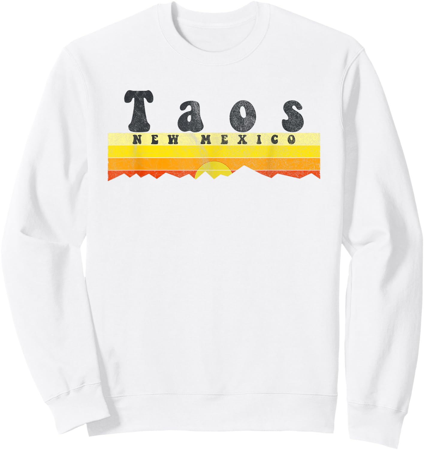 Retro Vintage Taos New Mexico Sweatshirt - Sweatshirt | White