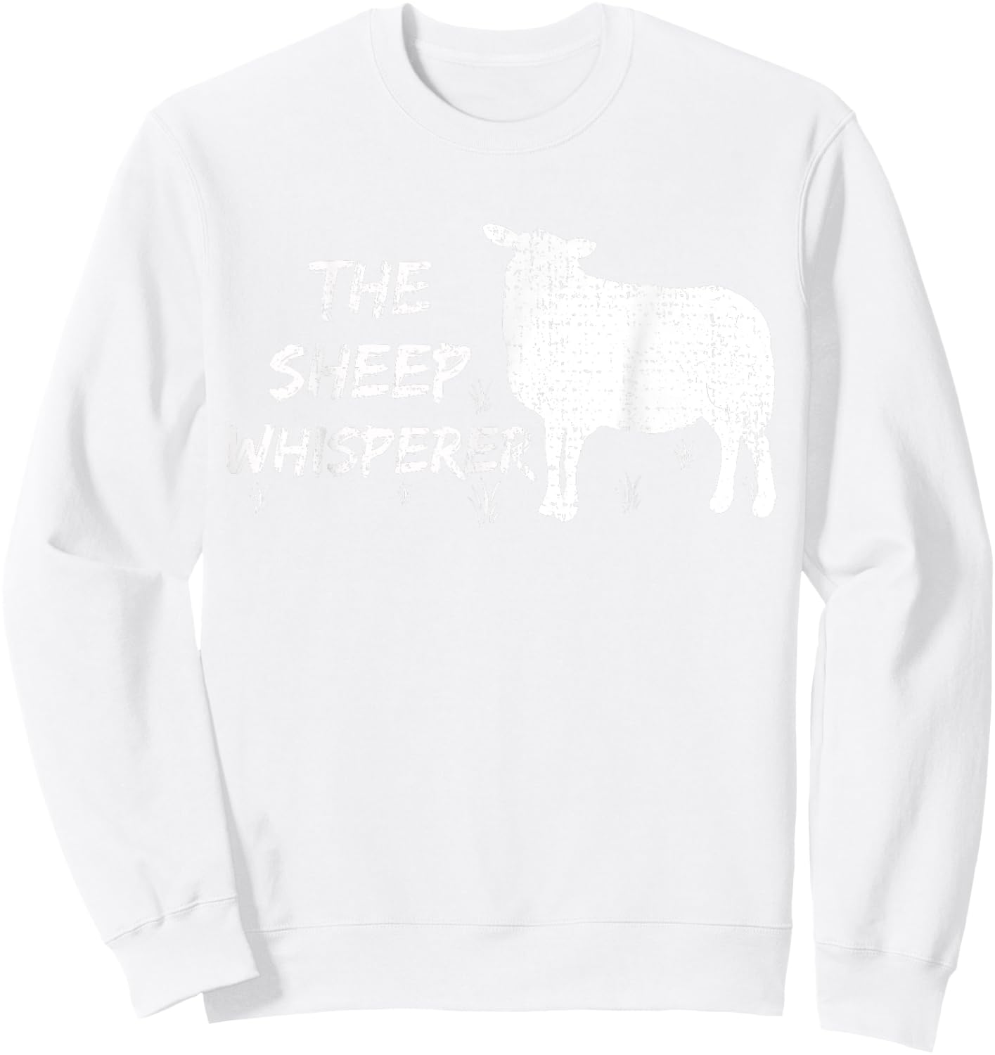 The Sheep Whisperer Farmer Gift Animal Vintage Sweatshirt - Sweatshirt | White
