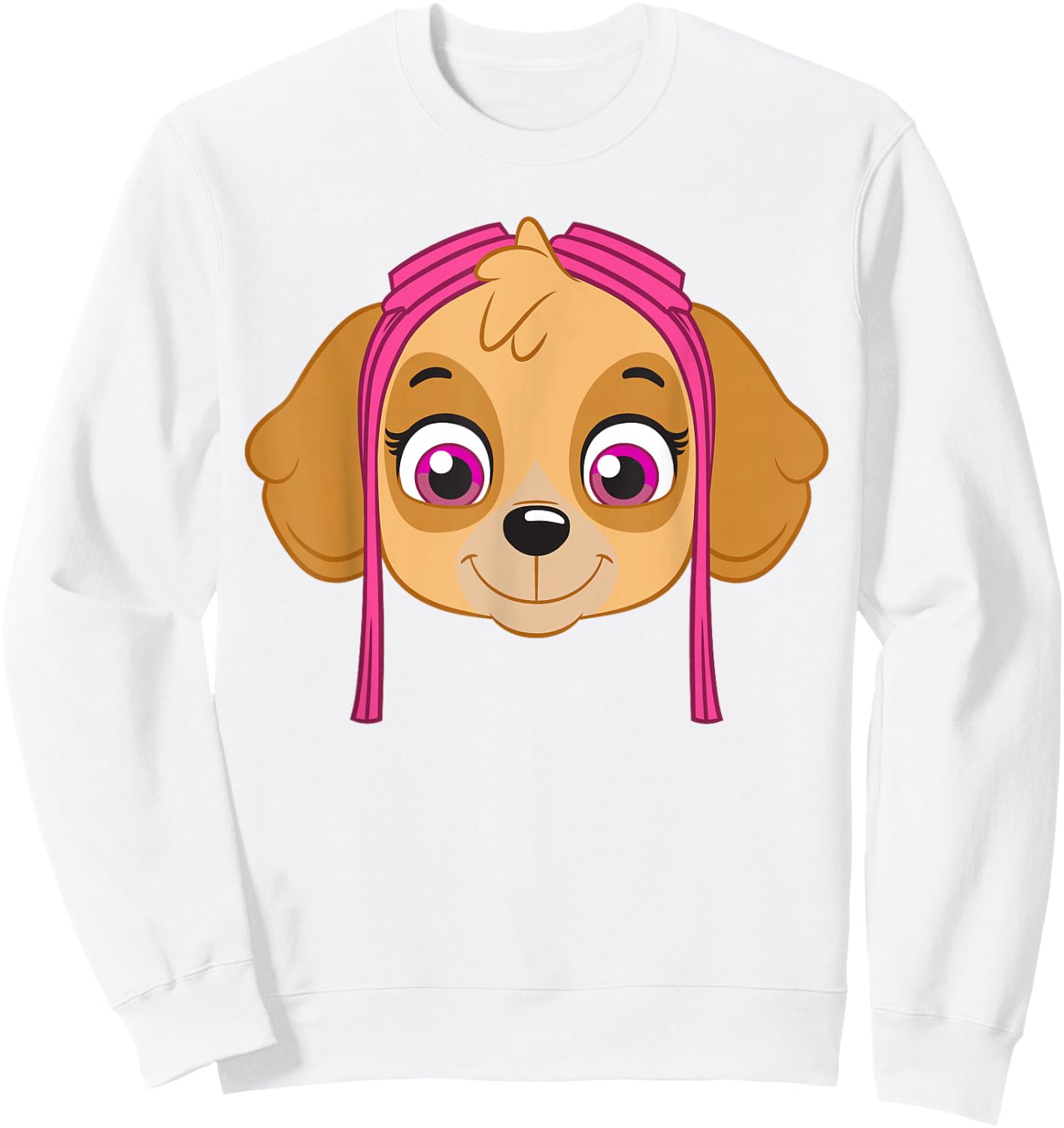Paw Patrol Big Skye Head Sweatshirt - Sweatshirt | White
