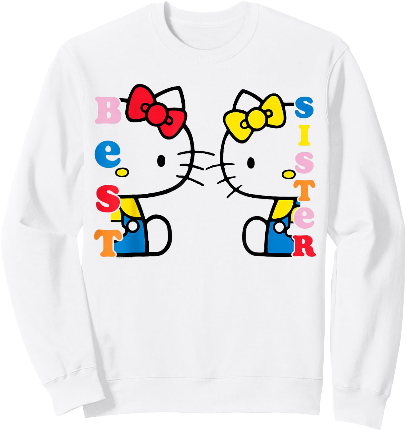 Hello Kitty and Mimmy Best Sister Shirt Sweatshirt - Sweatshirt | White