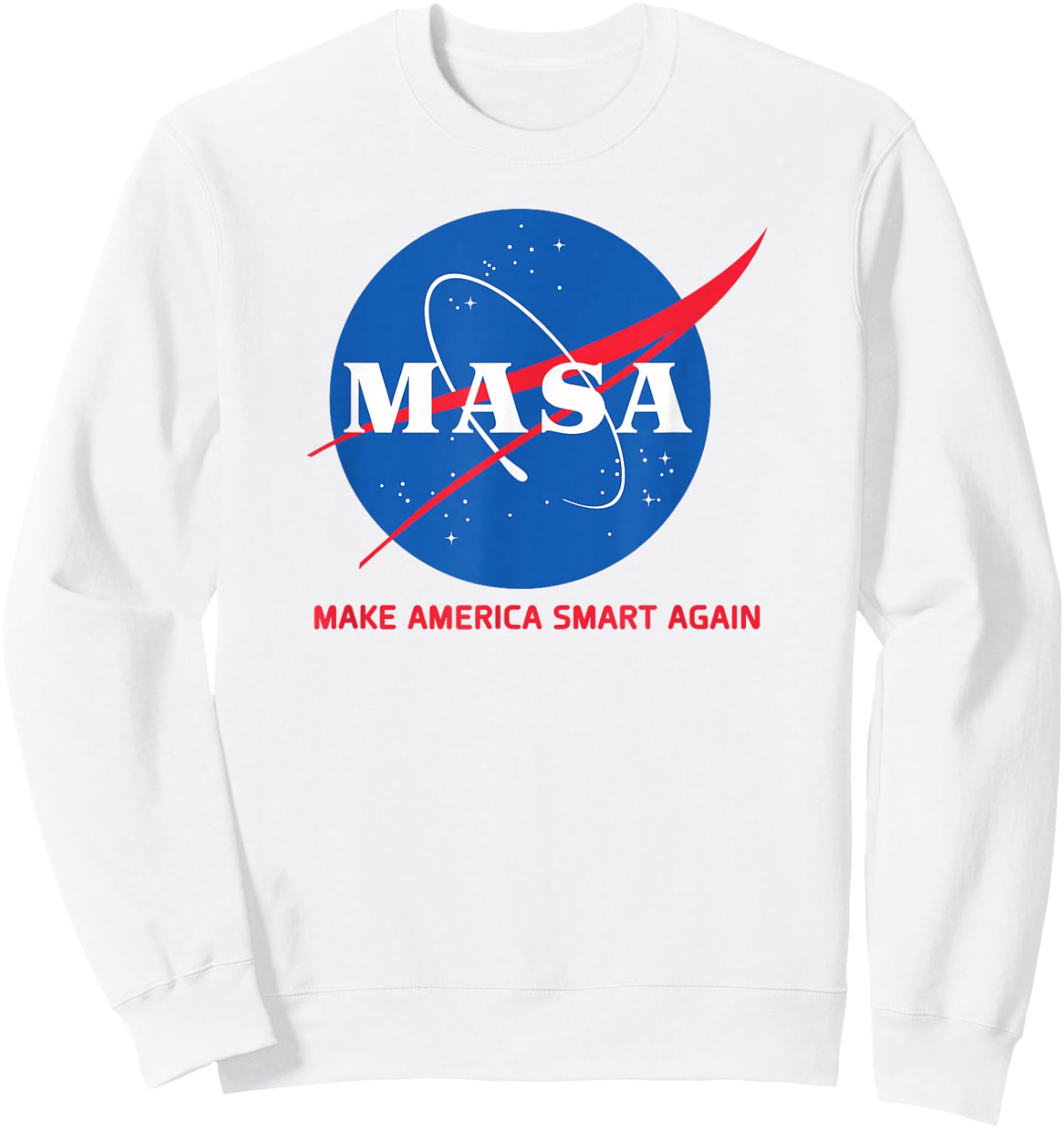 Dem Teez Co. Make America Smart Again Sweatshirt - Sweatshirt | White