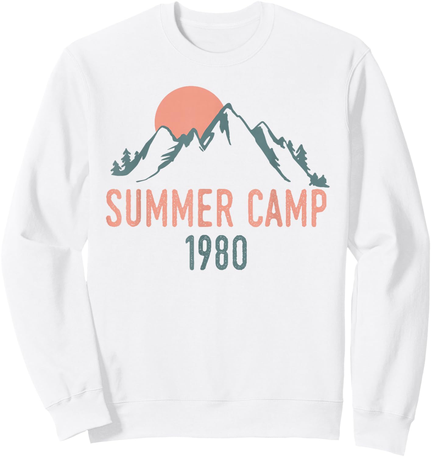 Vintage Summer Camp 1980 Sweatshirt - Sweatshirt | White