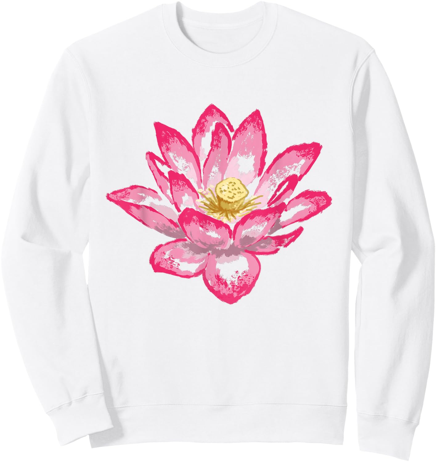 Lotus Flower T Shirt Sweatshirt - Sweatshirt | White