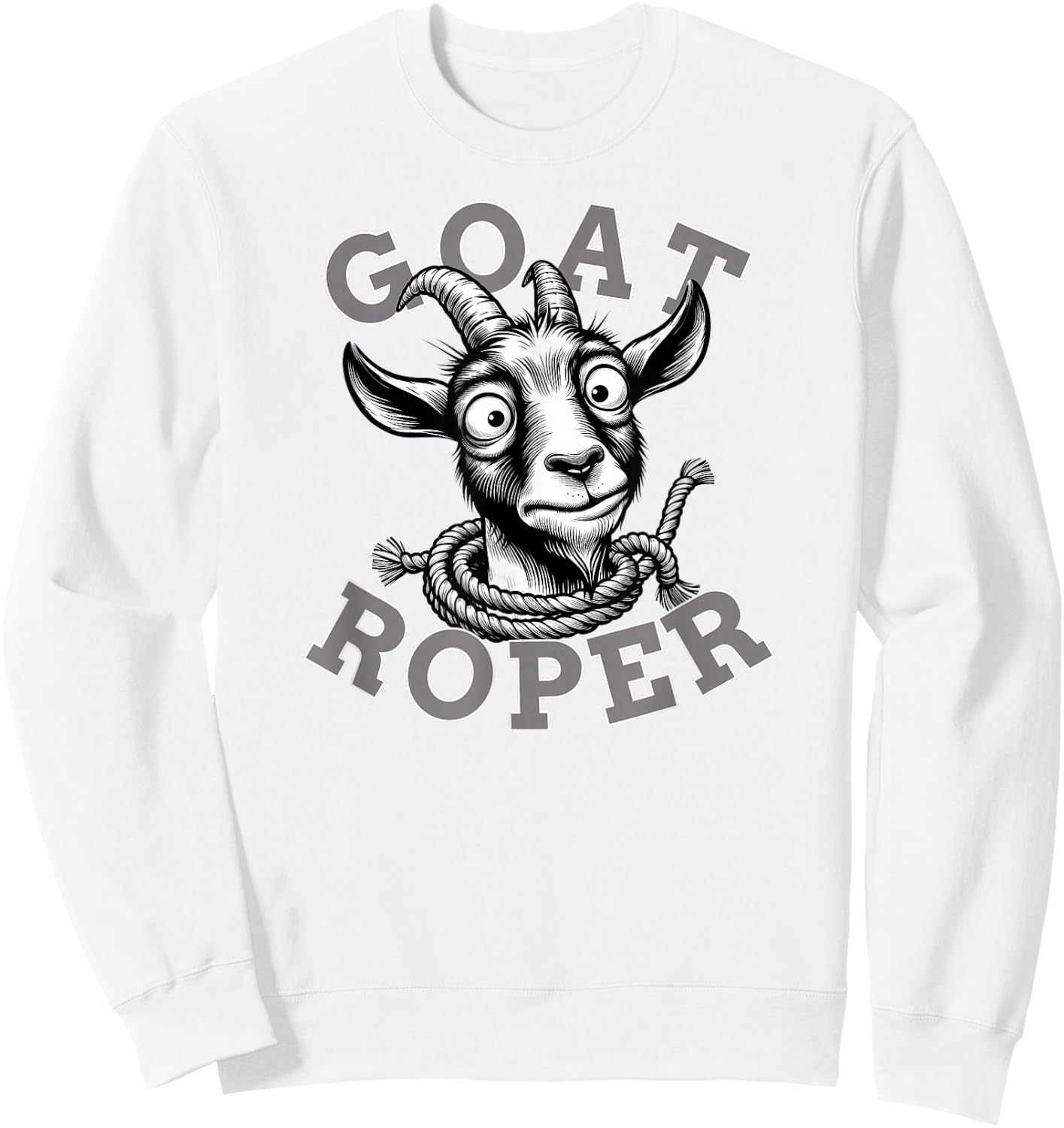 Goat Roper Sweatshirt - Sweatshirt | White
