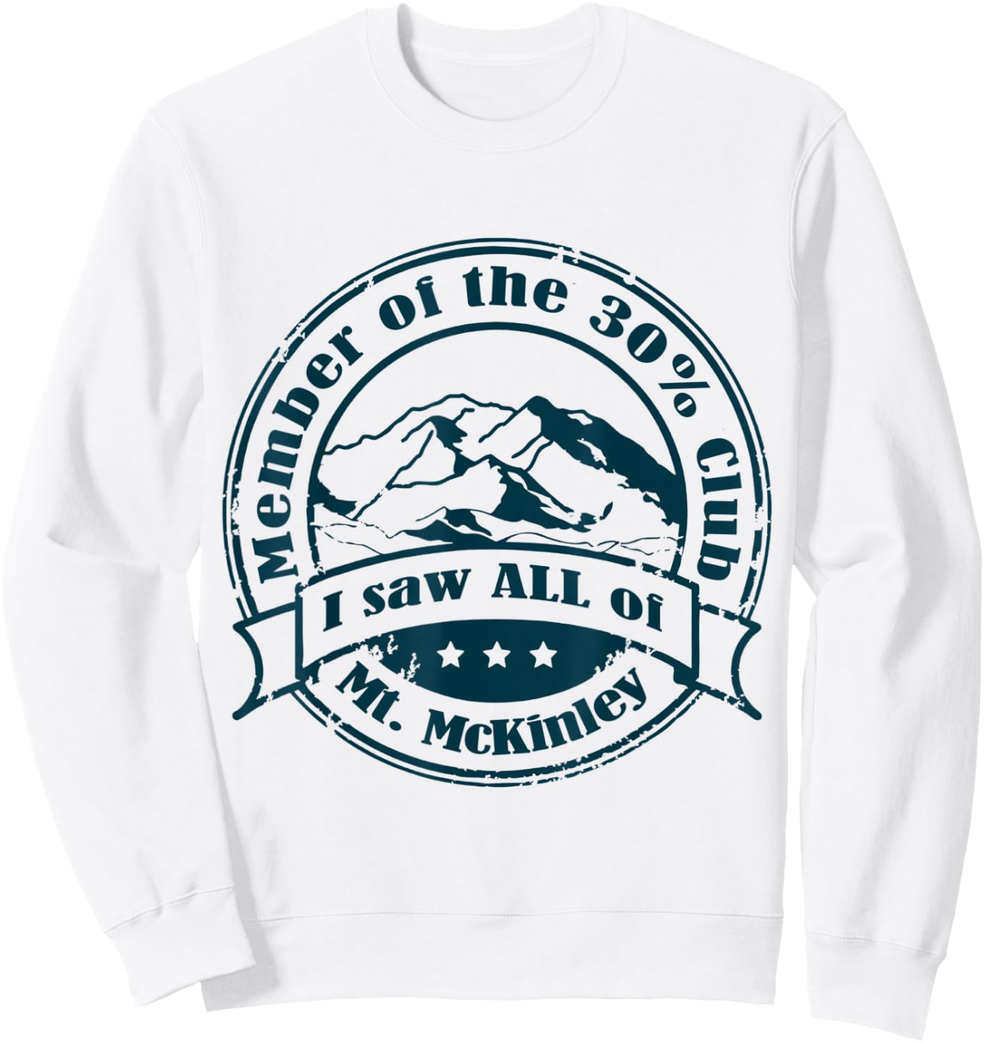 Member of 30% Club that saw ALL of Mt. McKinley Sweatshirt - Sweatshirt | White