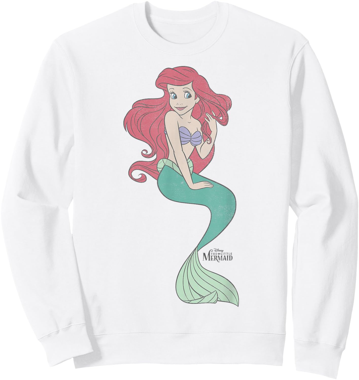 Disney The Little Mermaid Ariel Classic Portrait Small Sweatshirt - Sweatshirt | White