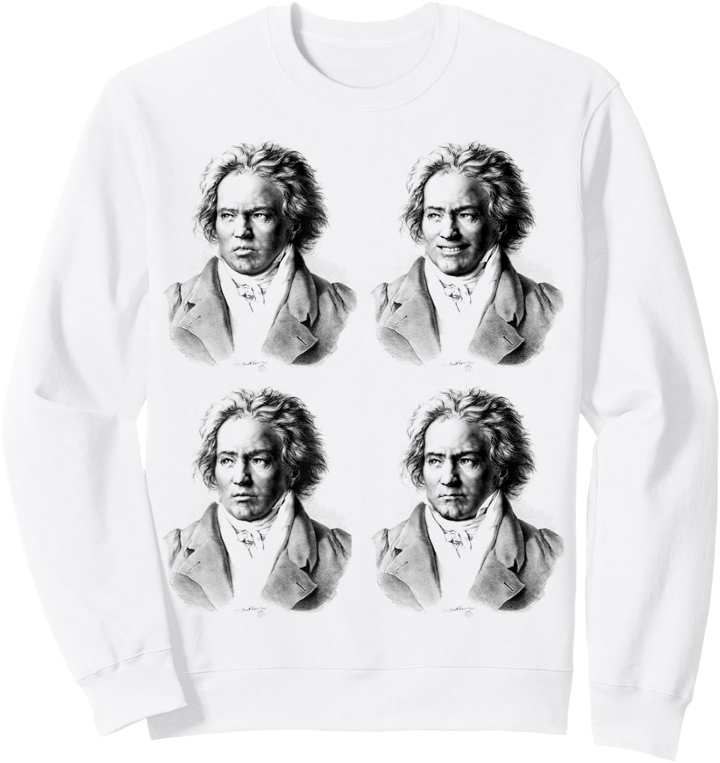 Beethoven Ludwig van Beethoven Sweatshirt - Sweatshirt | White