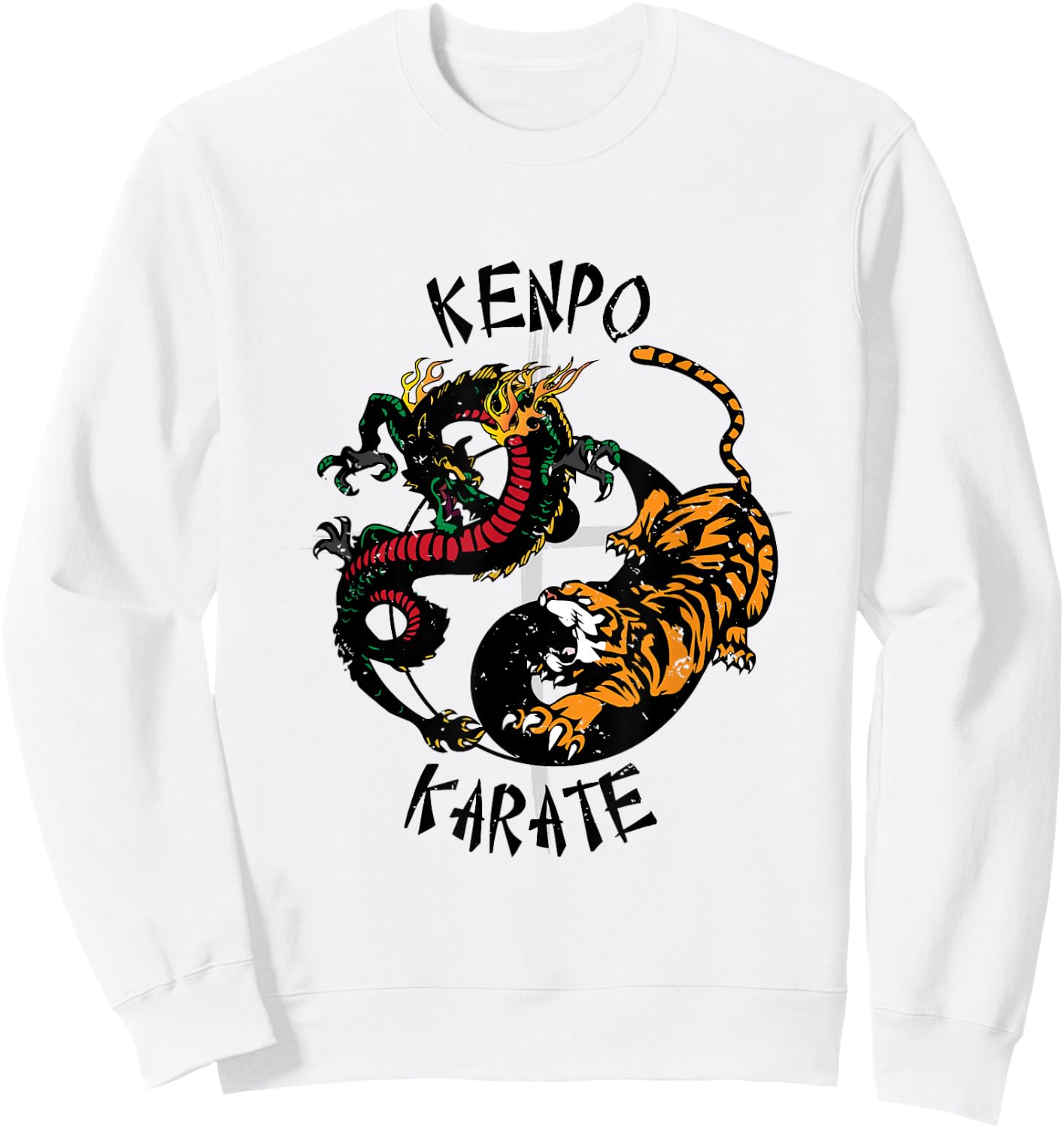 Kenpo Karate Self Defense Martial Arts Sweatshirt - Sweatshirt | White