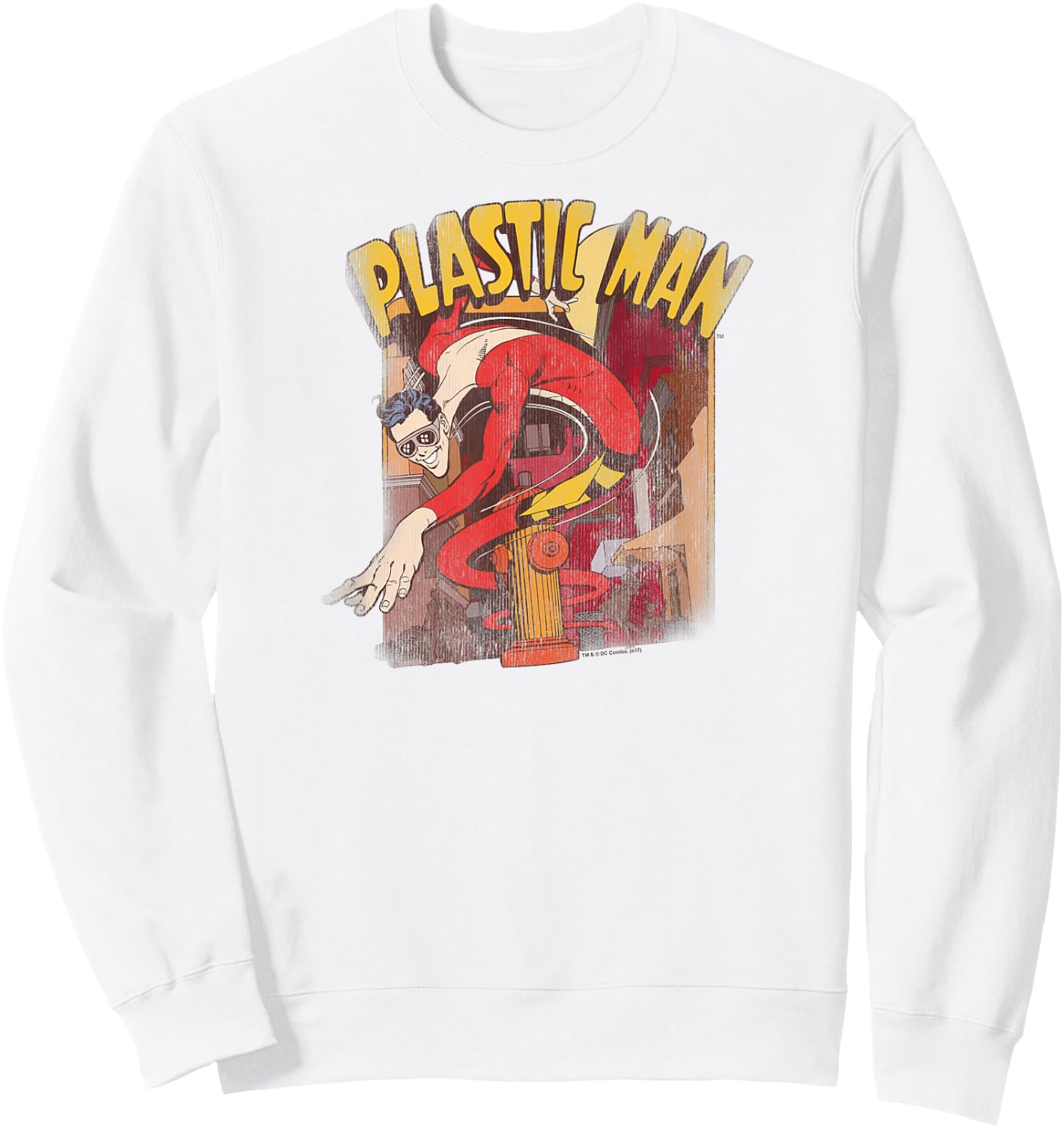 Justice League Plastic Man Street T Shirt Sweatshirt - Sweatshirt | White