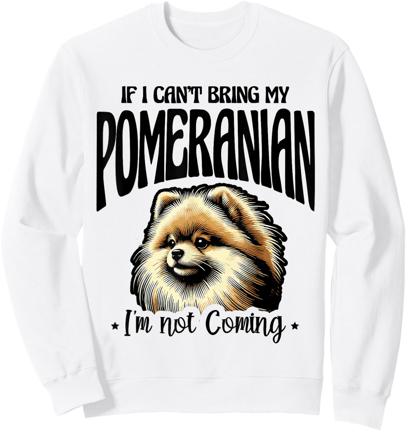 Pomeranian princess Cute Pomeranian Love Mom Design Sweatshirt - Sweatshirt | White