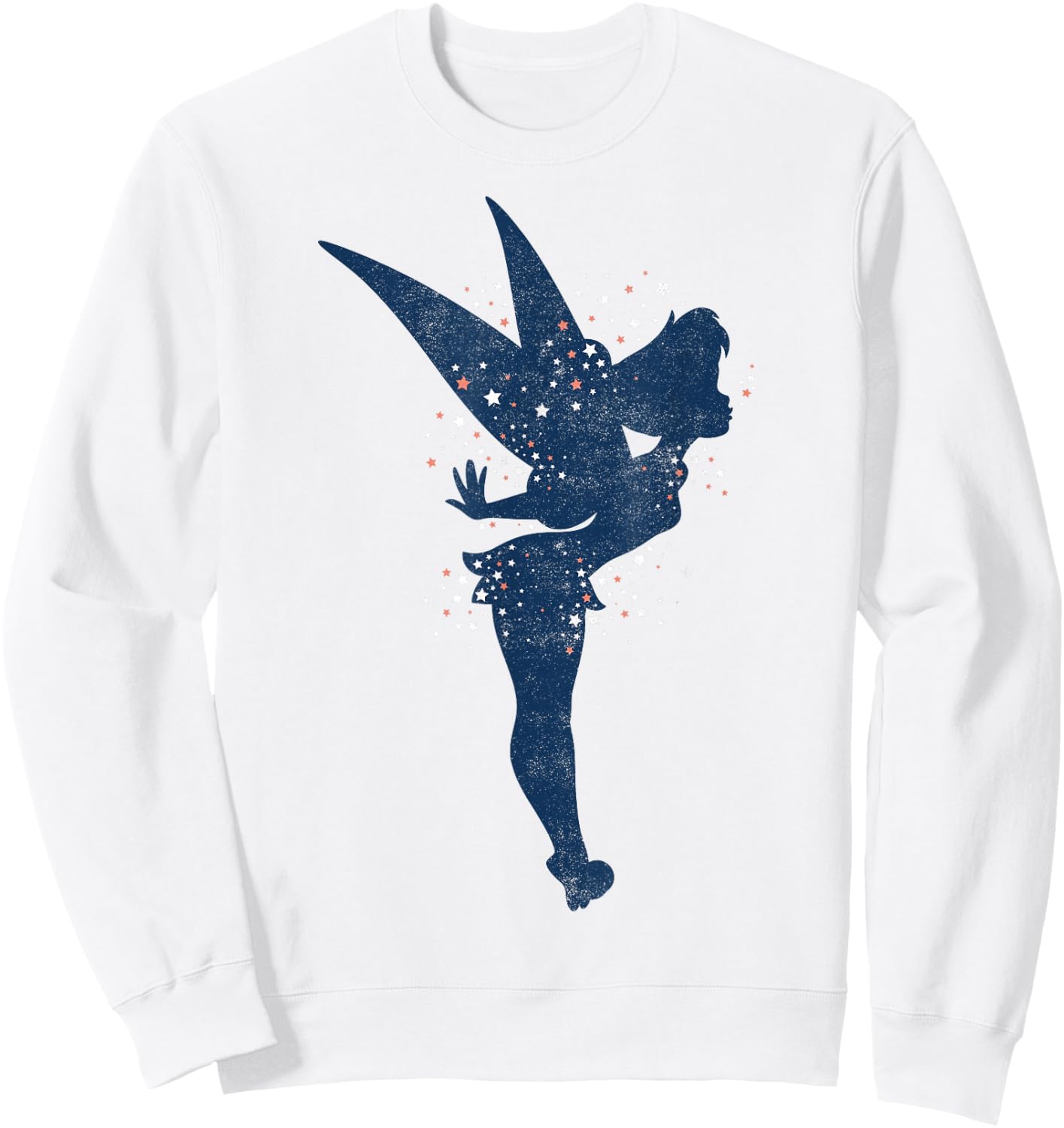 Disney Peter Pan Tinkerbell Americana Shadow Graphic Sweatshirt - Sweatshirt | White