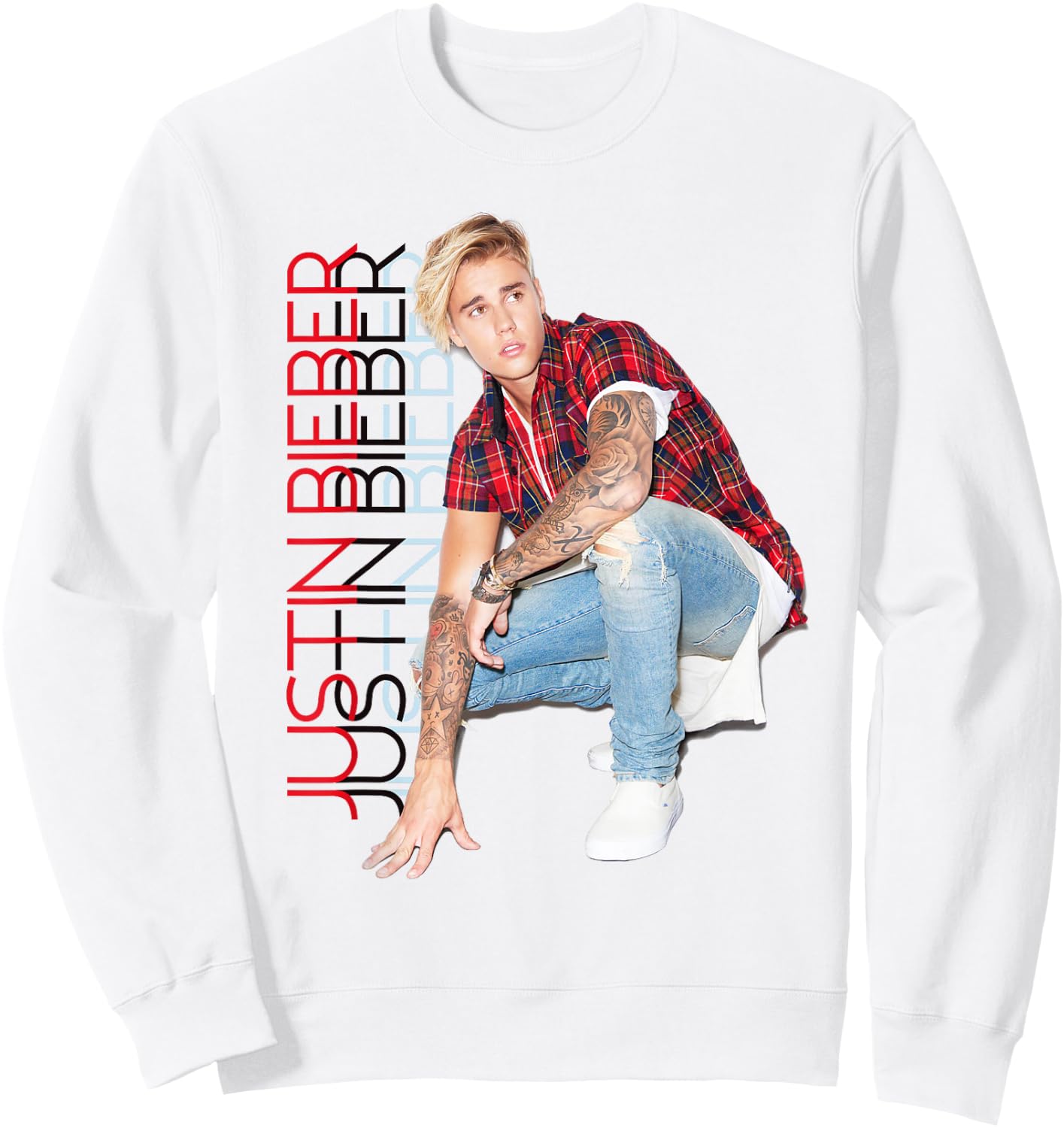Justin Bieber Official Standing Tall Sweatshirt - Sweatshirt | White