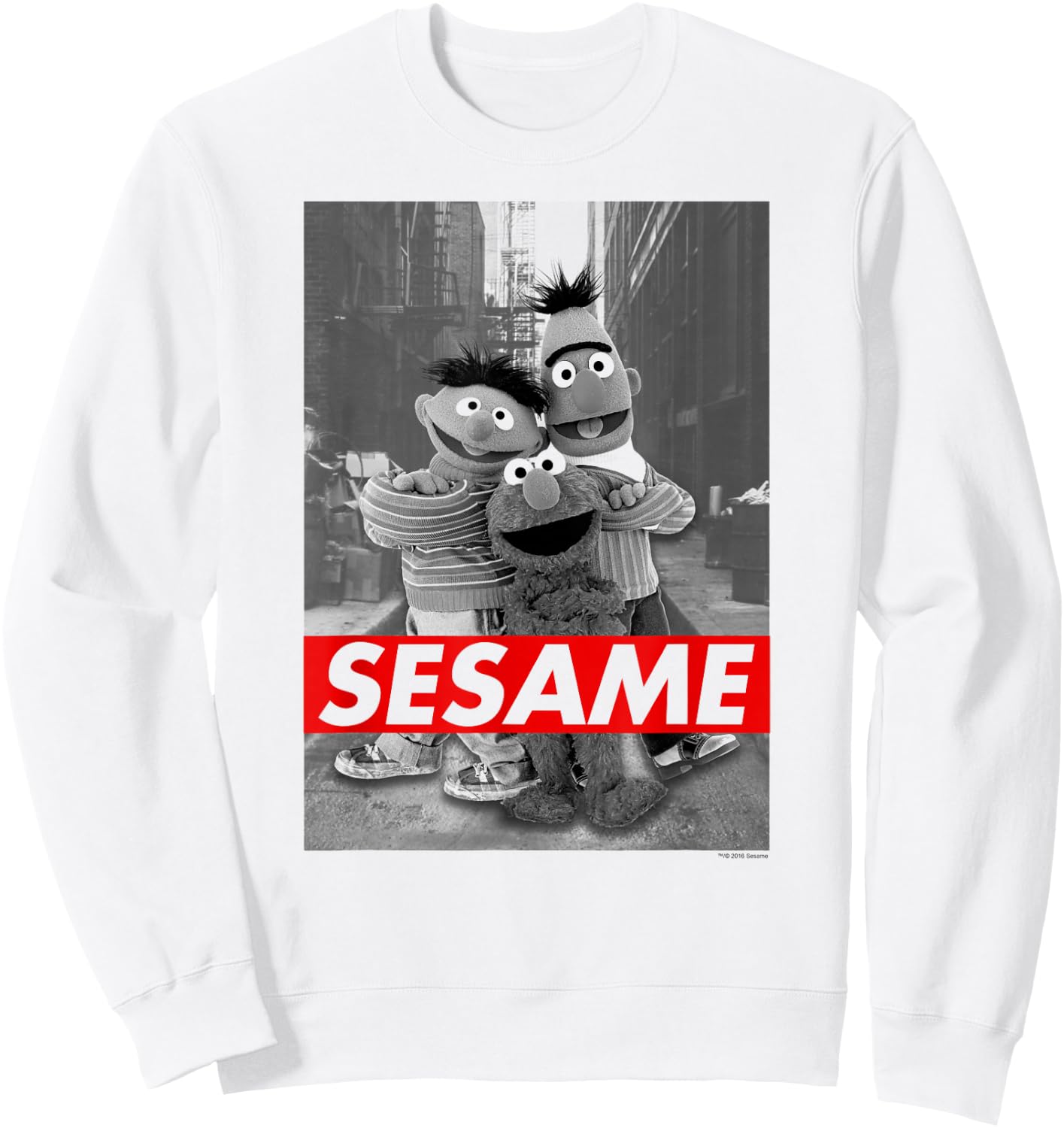 Sesame Street Sesame T Shirt Sweatshirt - Sweatshirt | White