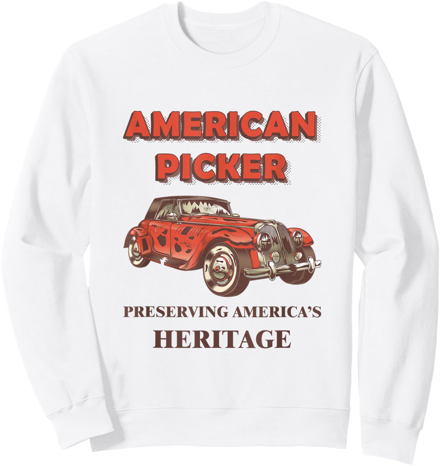 Pickers Antiquing Sweatshirt - Sweatshirt | White