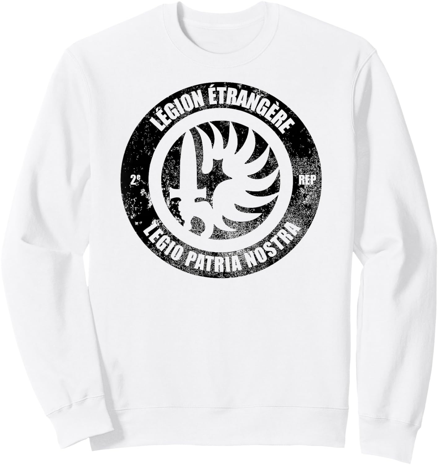 French Foreign Legion Paratrooper T shirt - 2 Rep (subdued) Sweatshirt - Sweatshirt | White
