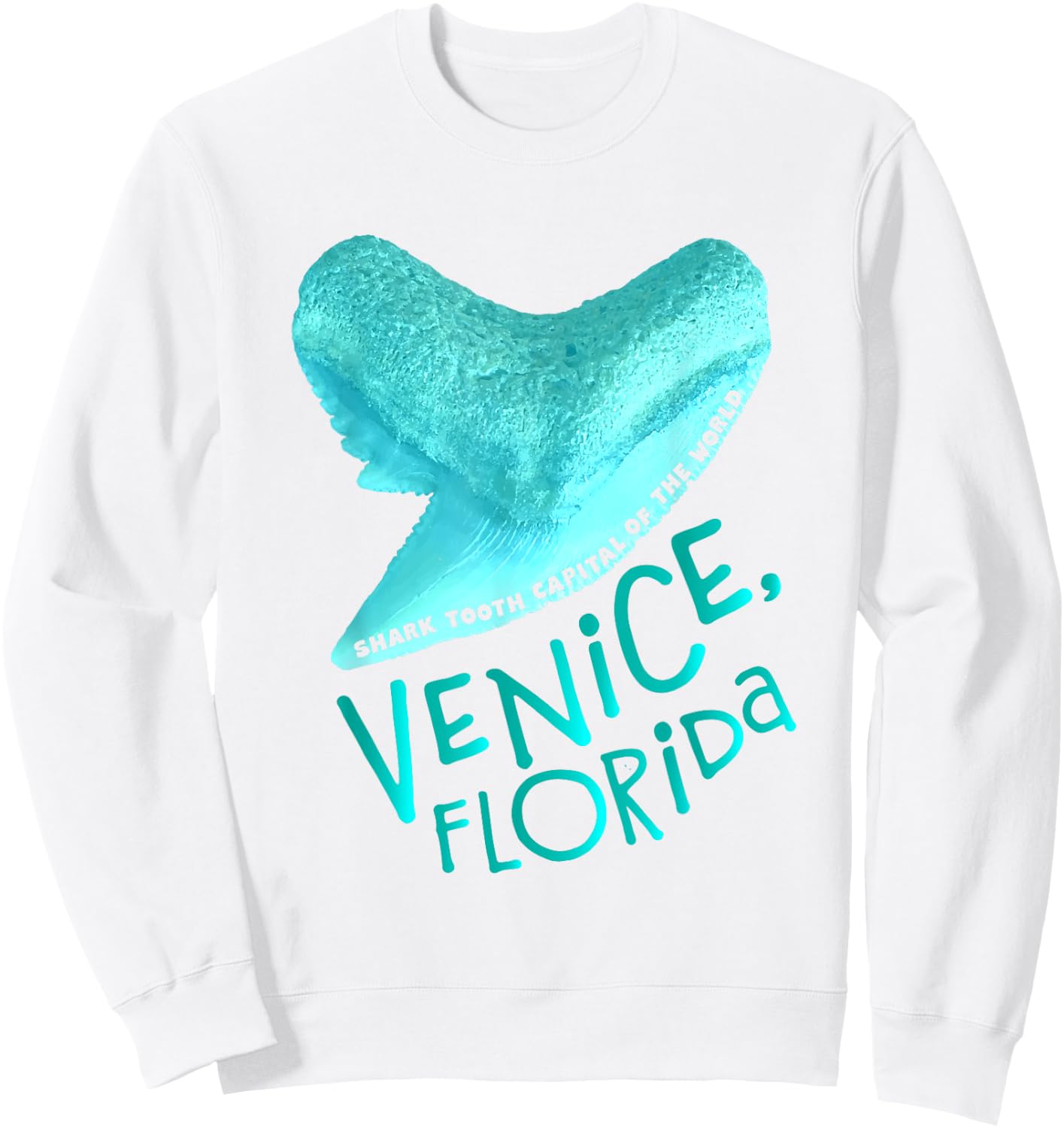 Venice, Florida - Shark Tooth Capital - Vacation Beach Sweatshirt - Sweatshirt | White