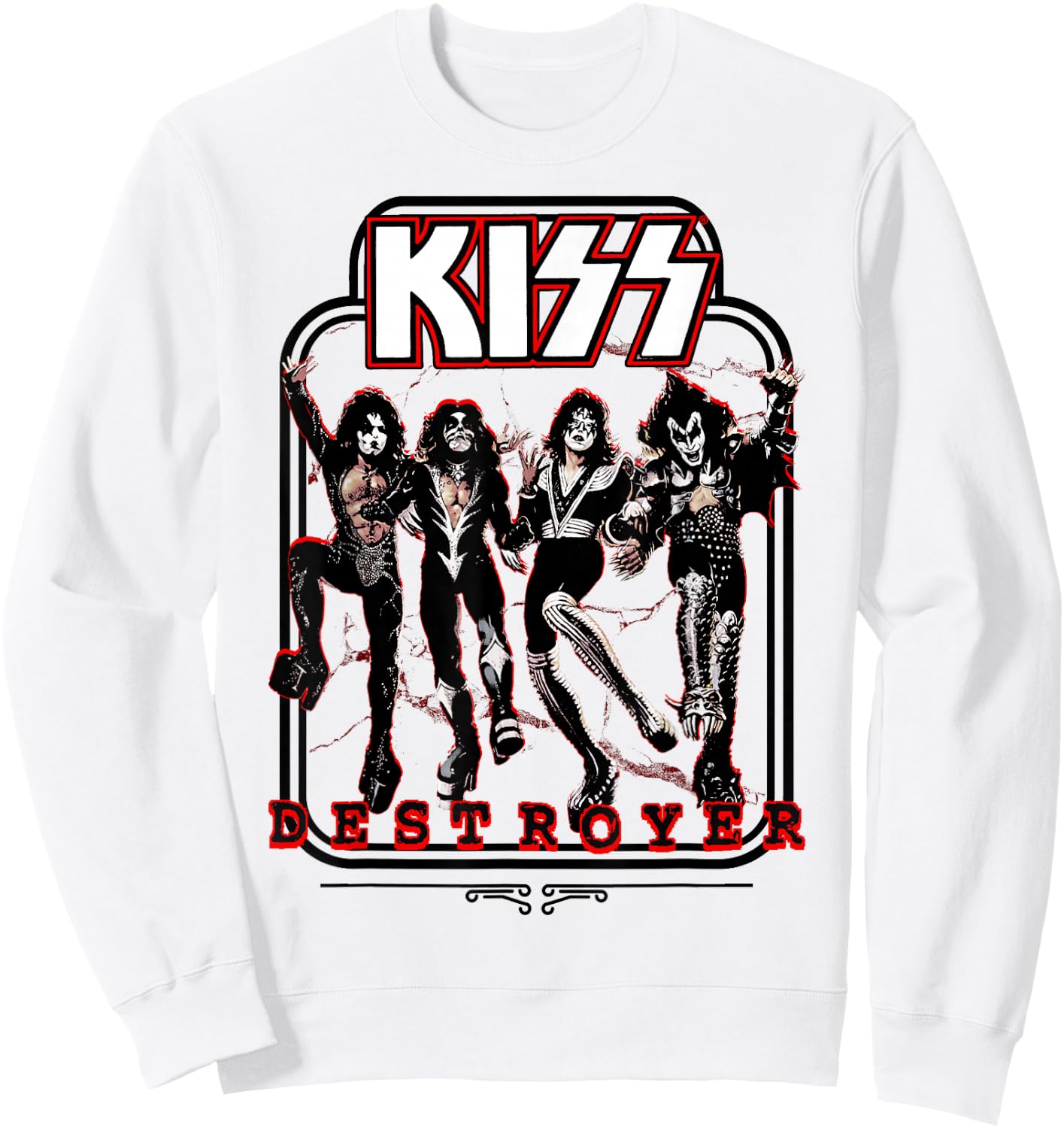 KISS - Destroyer Sweatshirt - Sweatshirt | White