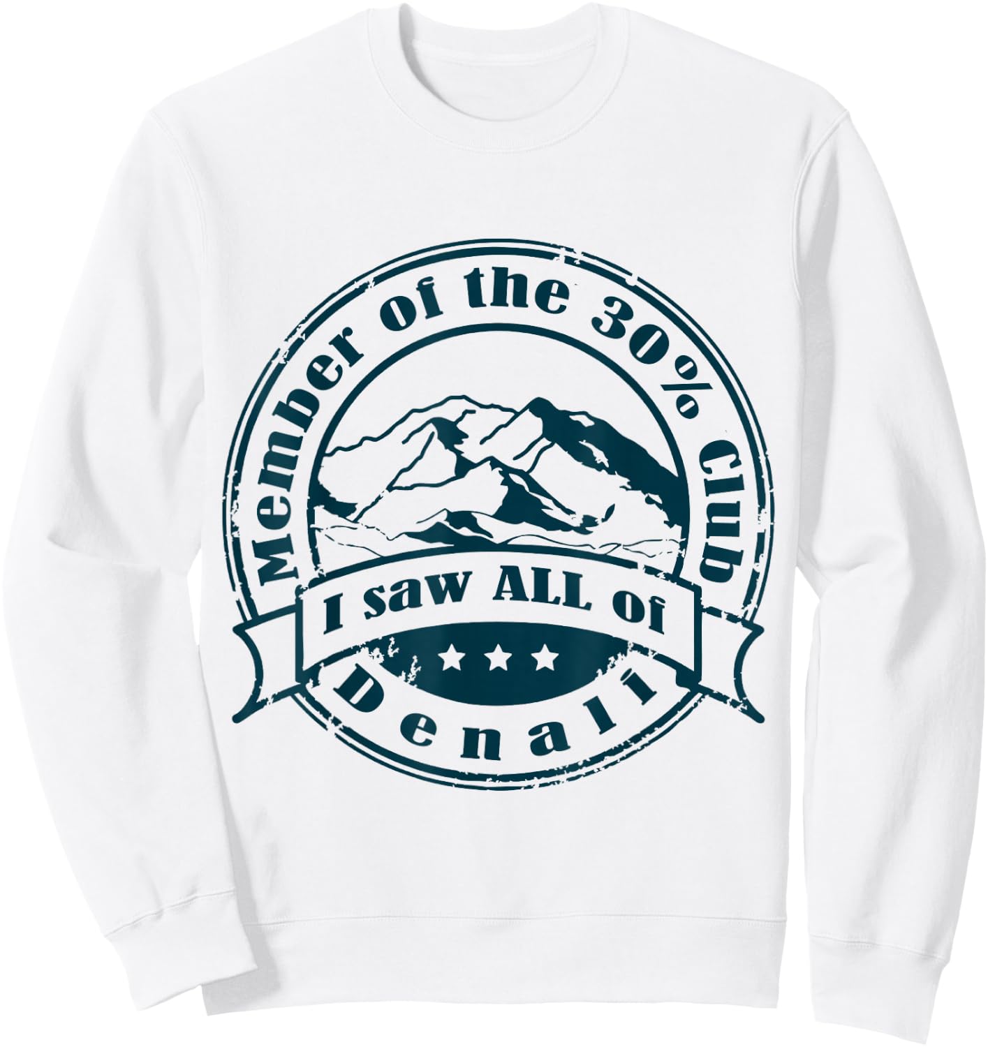Member of 30% Club That Saw Denali Sweatshirt - Sweatshirt | White