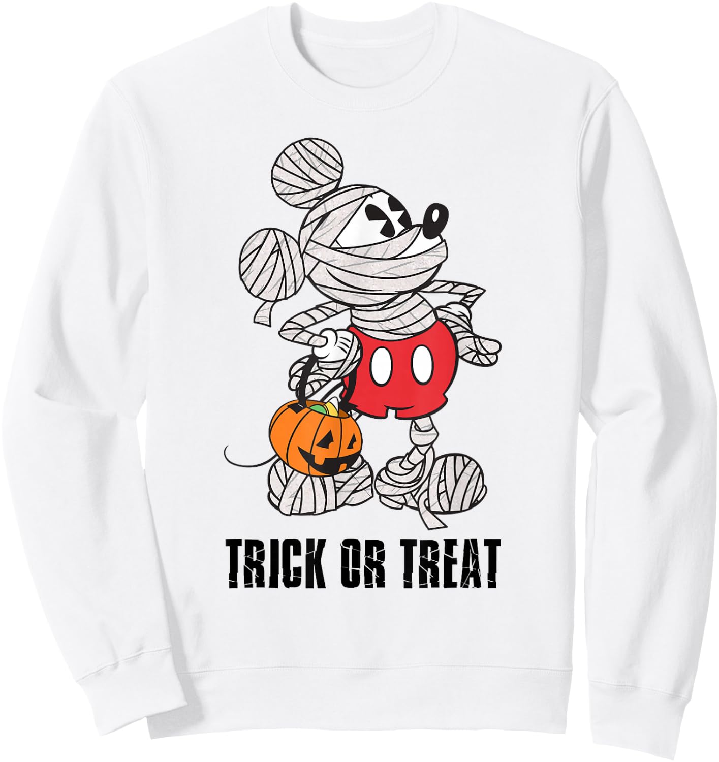 Disney - Mickey Mouse Mummy Halloween Sweatshirt - Sweatshirt | White