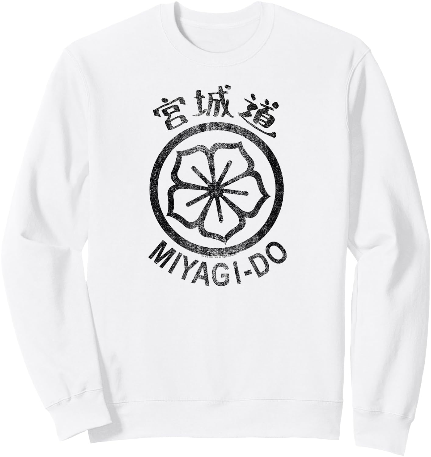 The Karate Kid Miyagi-Do Flower Logo Movie Sweatshirt - Sweatshirt | White