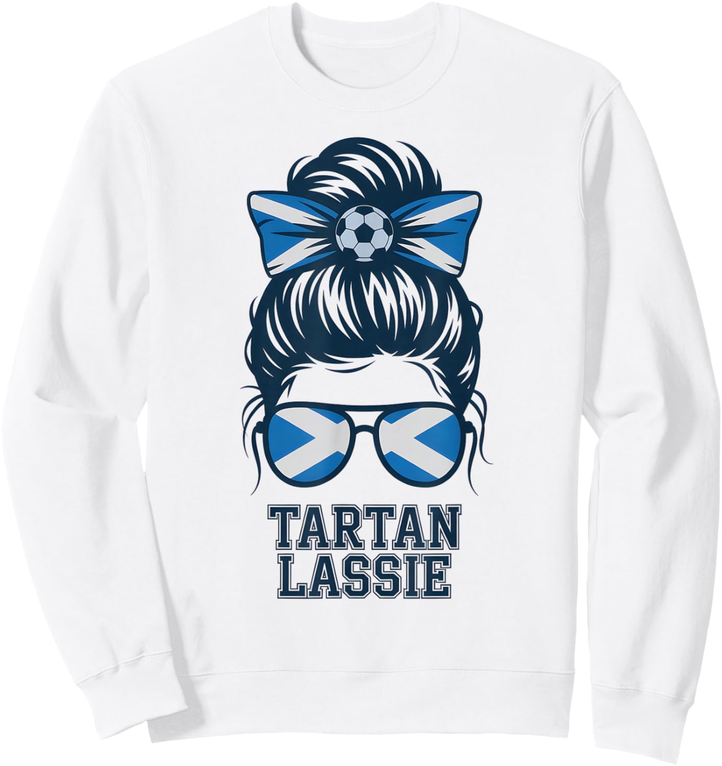 Pretty Scottish Girl Tartan Lassie Trip Vacation Favorite Sweatshirt - Sweatshirt | White