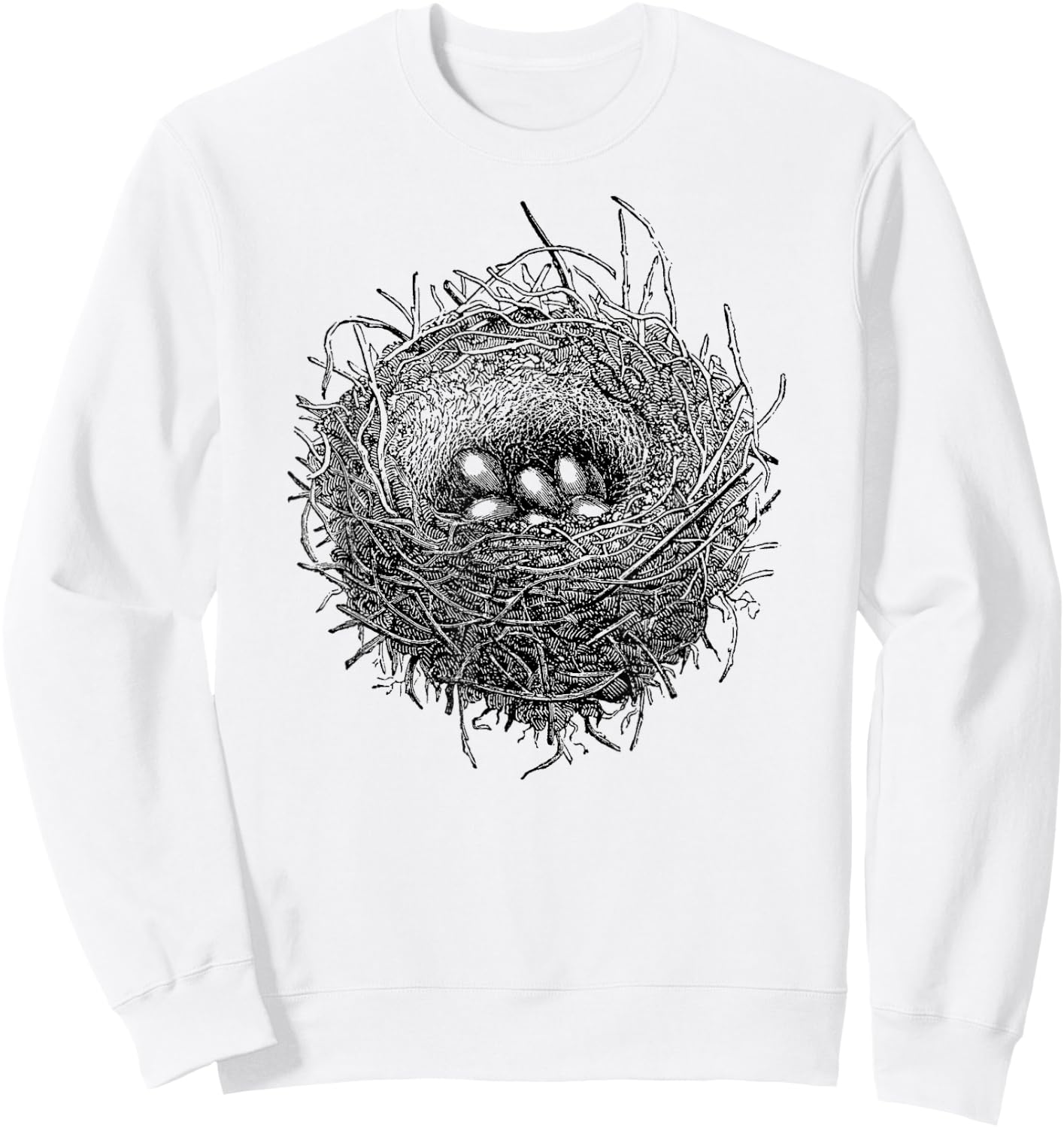 Mintage Birds Nest Fine Jersey Sweatshirt - Sweatshirt | White
