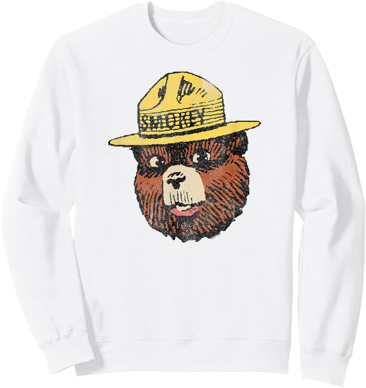 Smokey Bear Vintage Smokey Head Sweatshirt - Sweatshirt | White