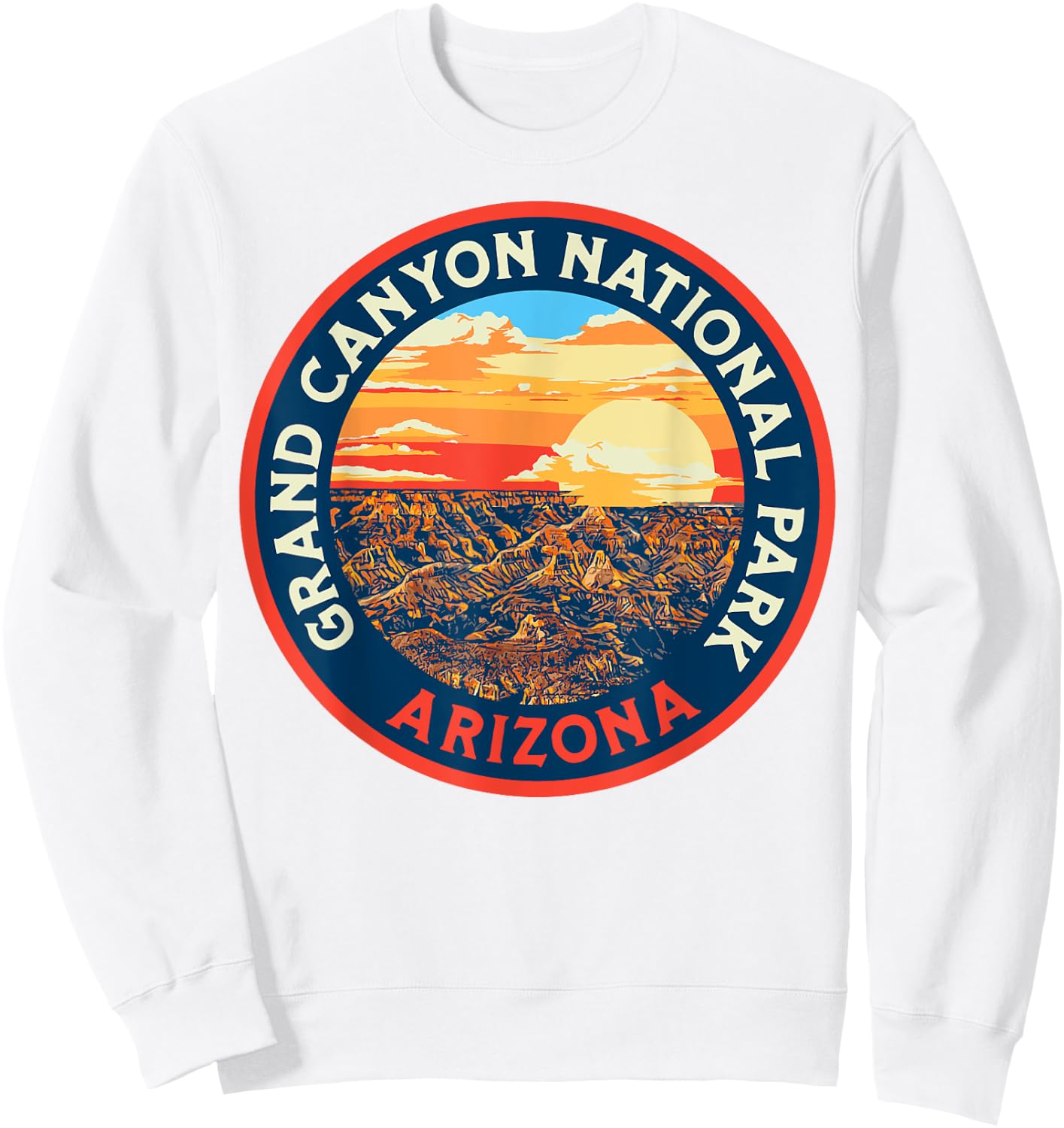 Vintage Grand Canyon National Park Retro 80s Graphic Sweatshirt - Sweatshirt | White