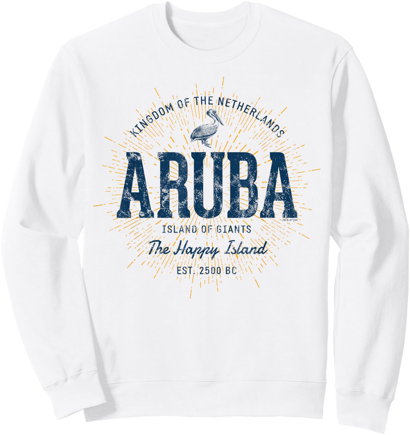 Vintage Aruba Retro Sweatshirt - Sweatshirt | White