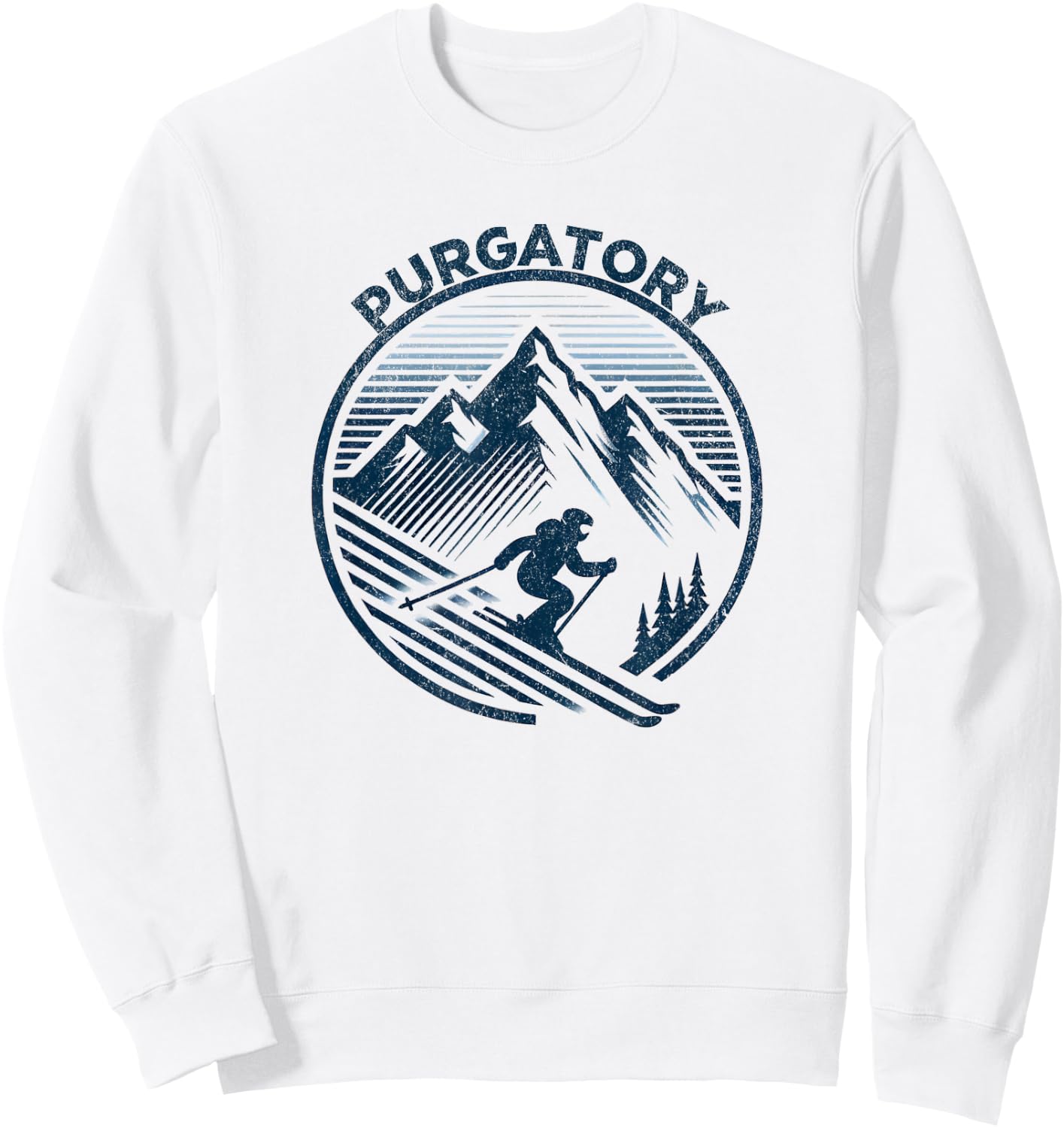 Purgatory Ski Resort Colorado Skiing Sweatshirt - Sweatshirt | White