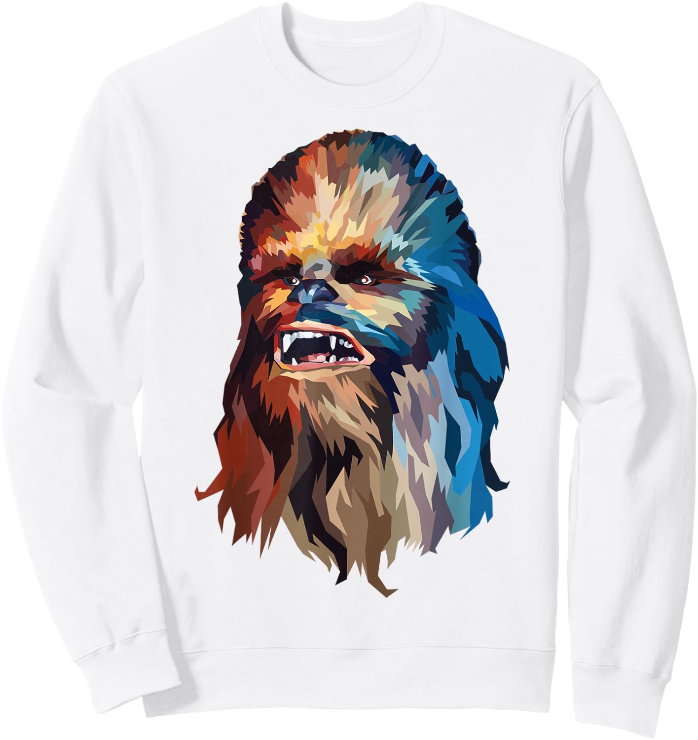 Star Wars Chewbacca Awesome Geometric Style Chewie Portrait Sweatshirt - Sweatshirt | White