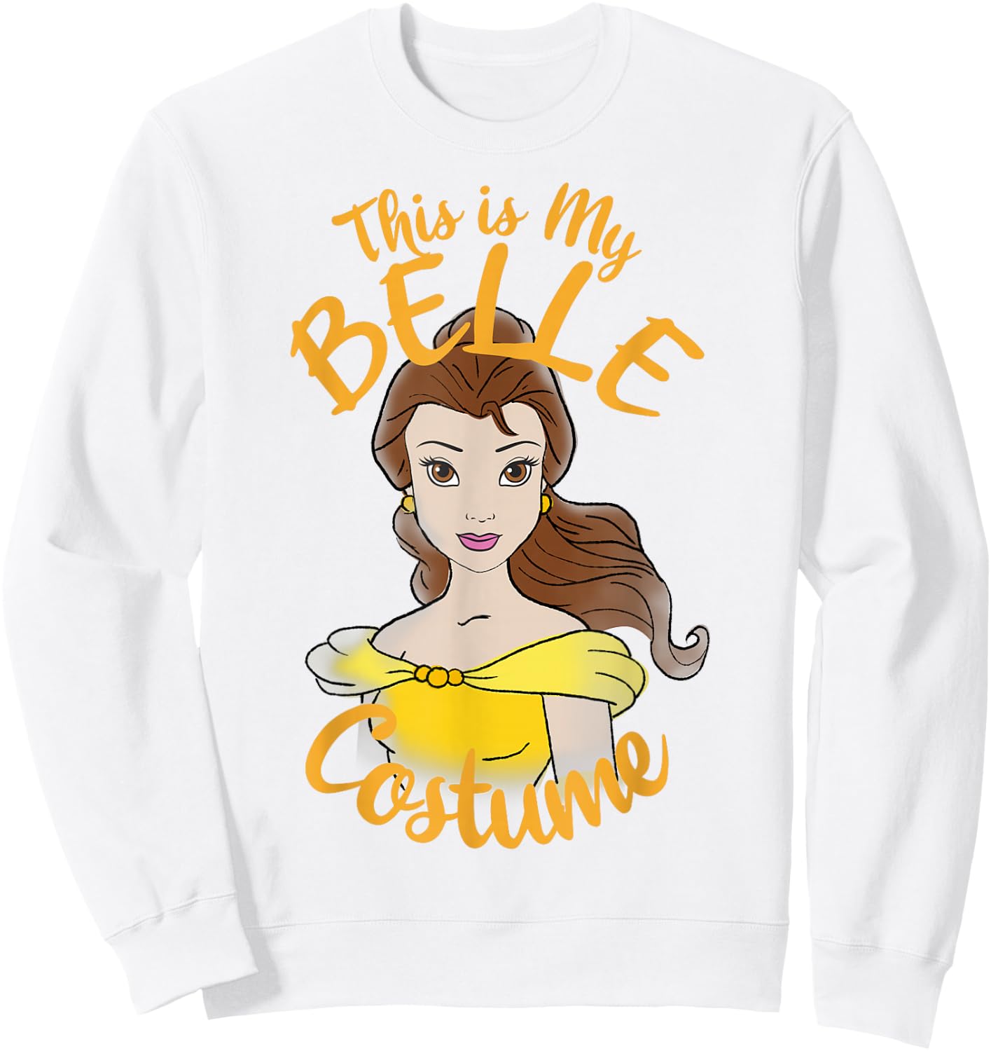 Disney Beauty And The Beast Belle My Costume Halloween Sweatshirt - Sweatshirt | White