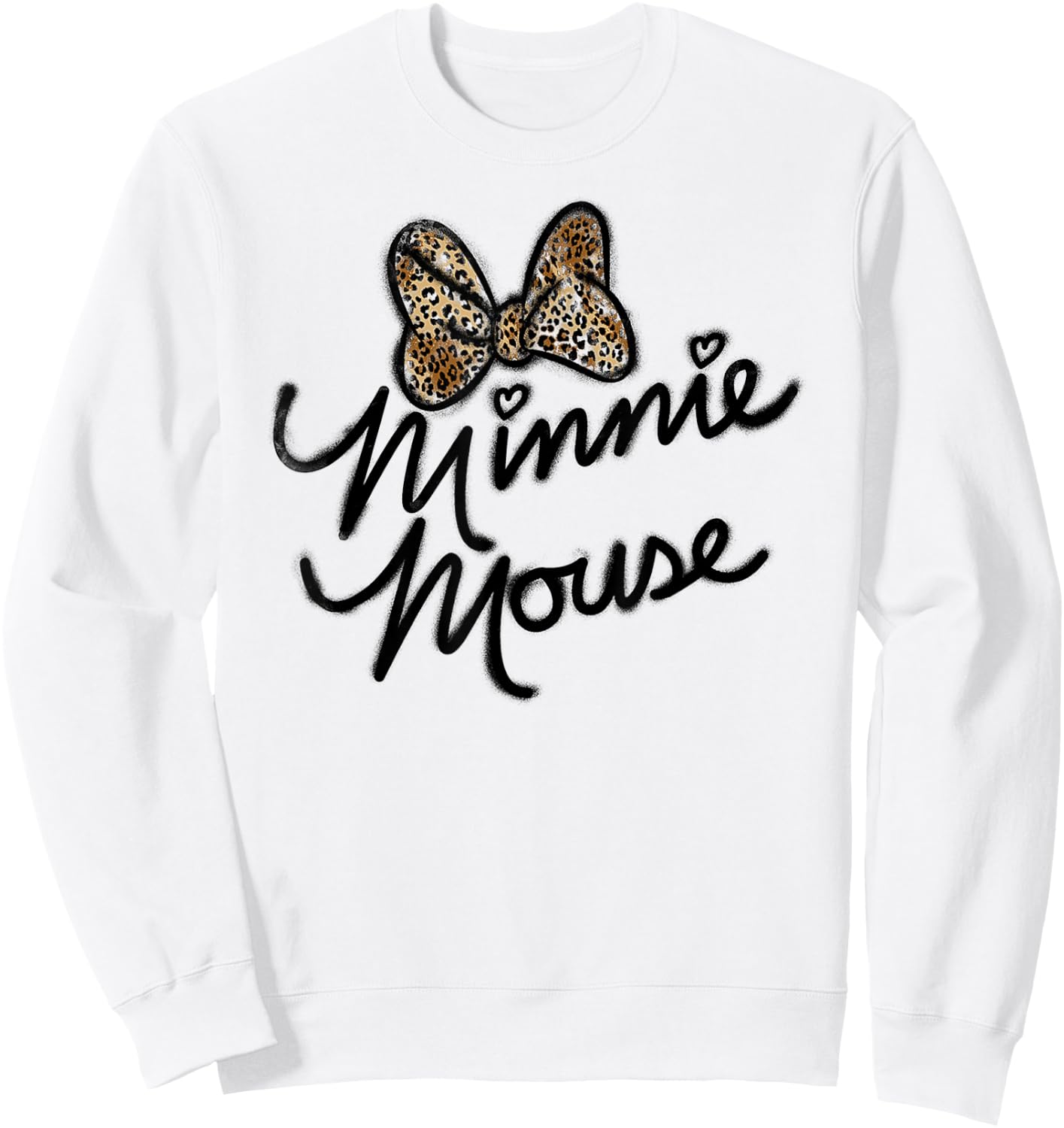 Disney - Minnie Mouse Leopard Autograph Sweatshirt - Sweatshirt | White