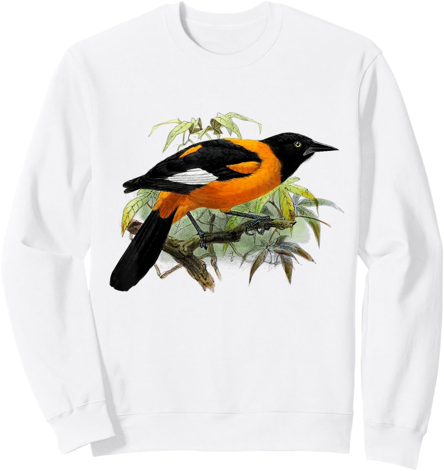 Vintage Oriole bird common in Baltimore Maryland Sweatshirt - Sweatshirt | White