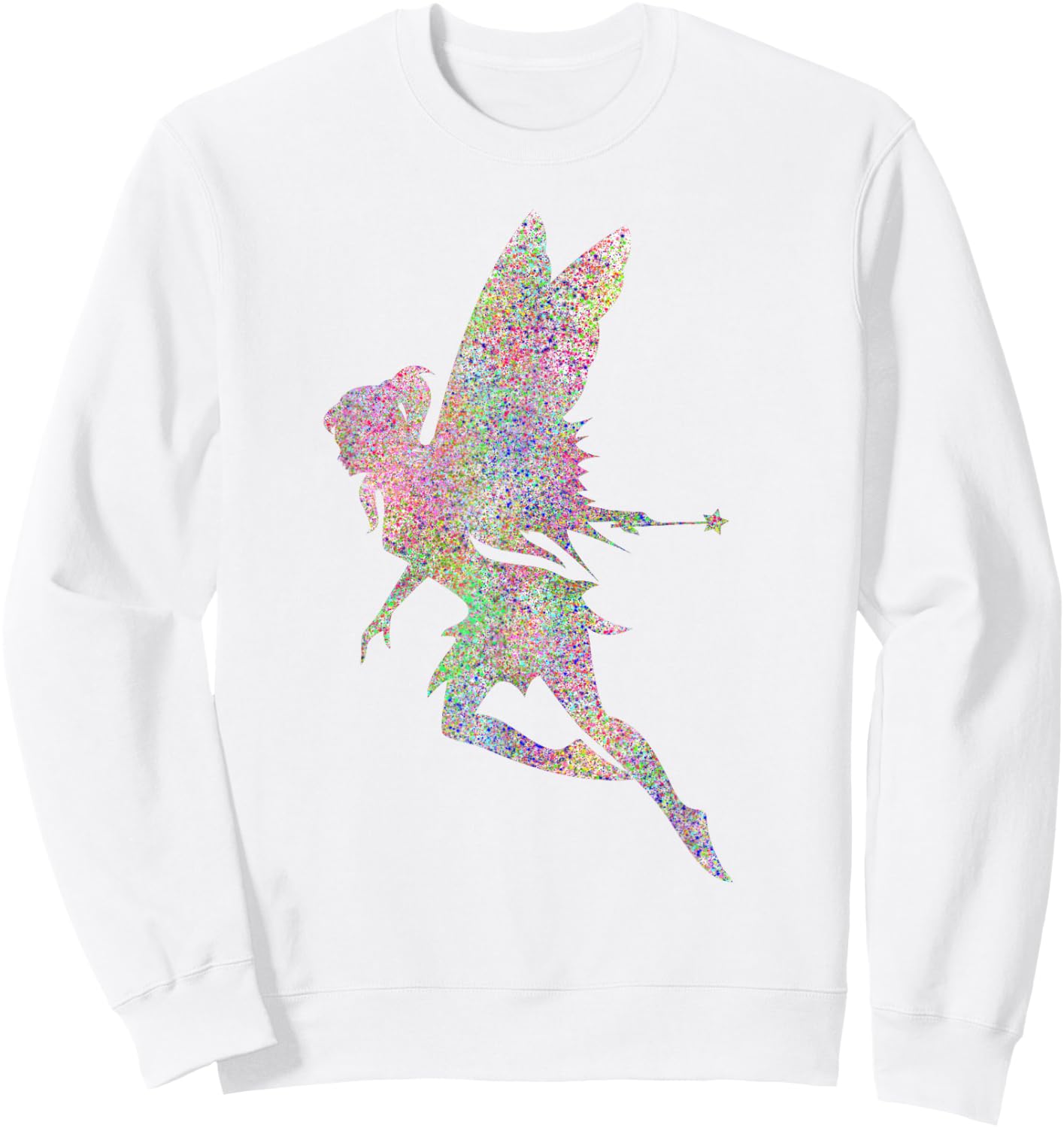 Cute Fairy Girl Rainbow Sweatshirt - Sweatshirt | White