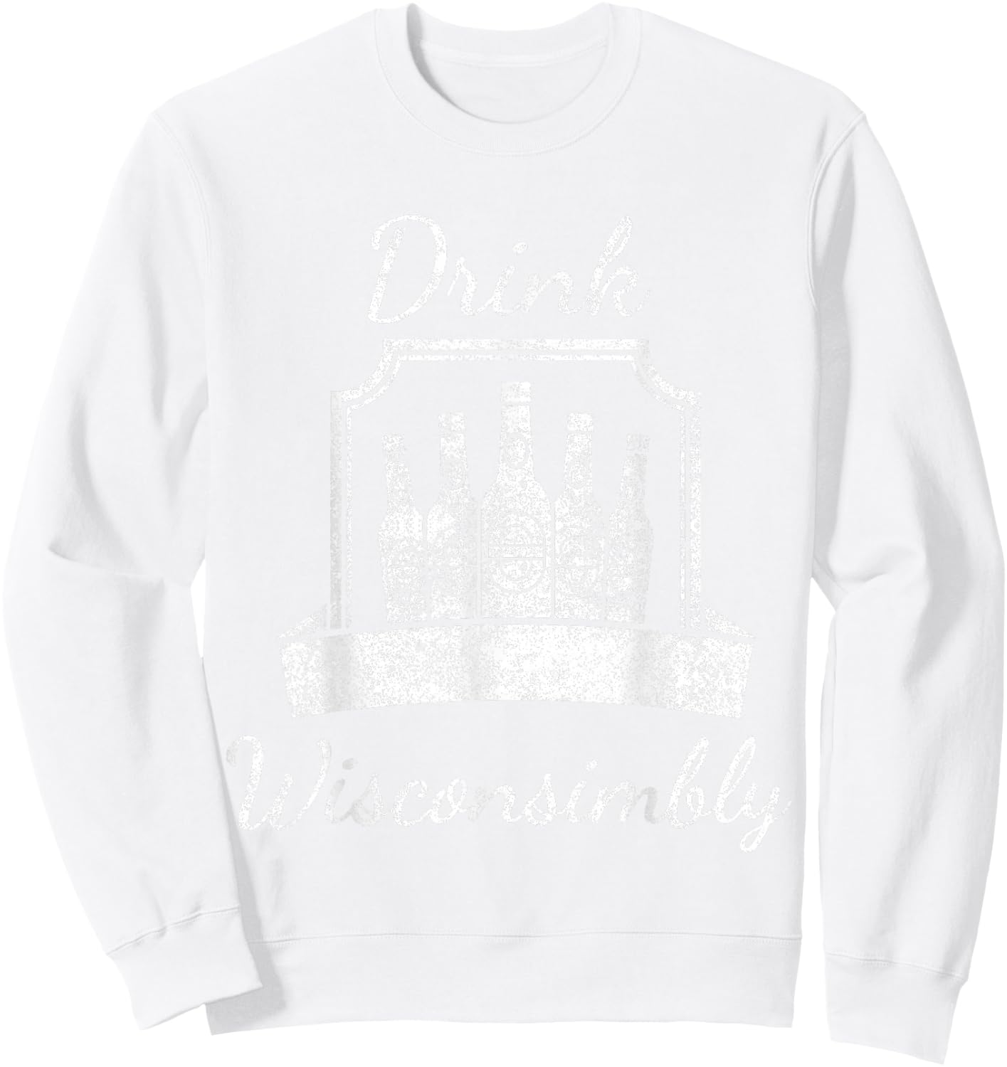 Vintage - Drink Wisconsimbly - St. Patrick's Sweatshirt - Sweatshirt | White