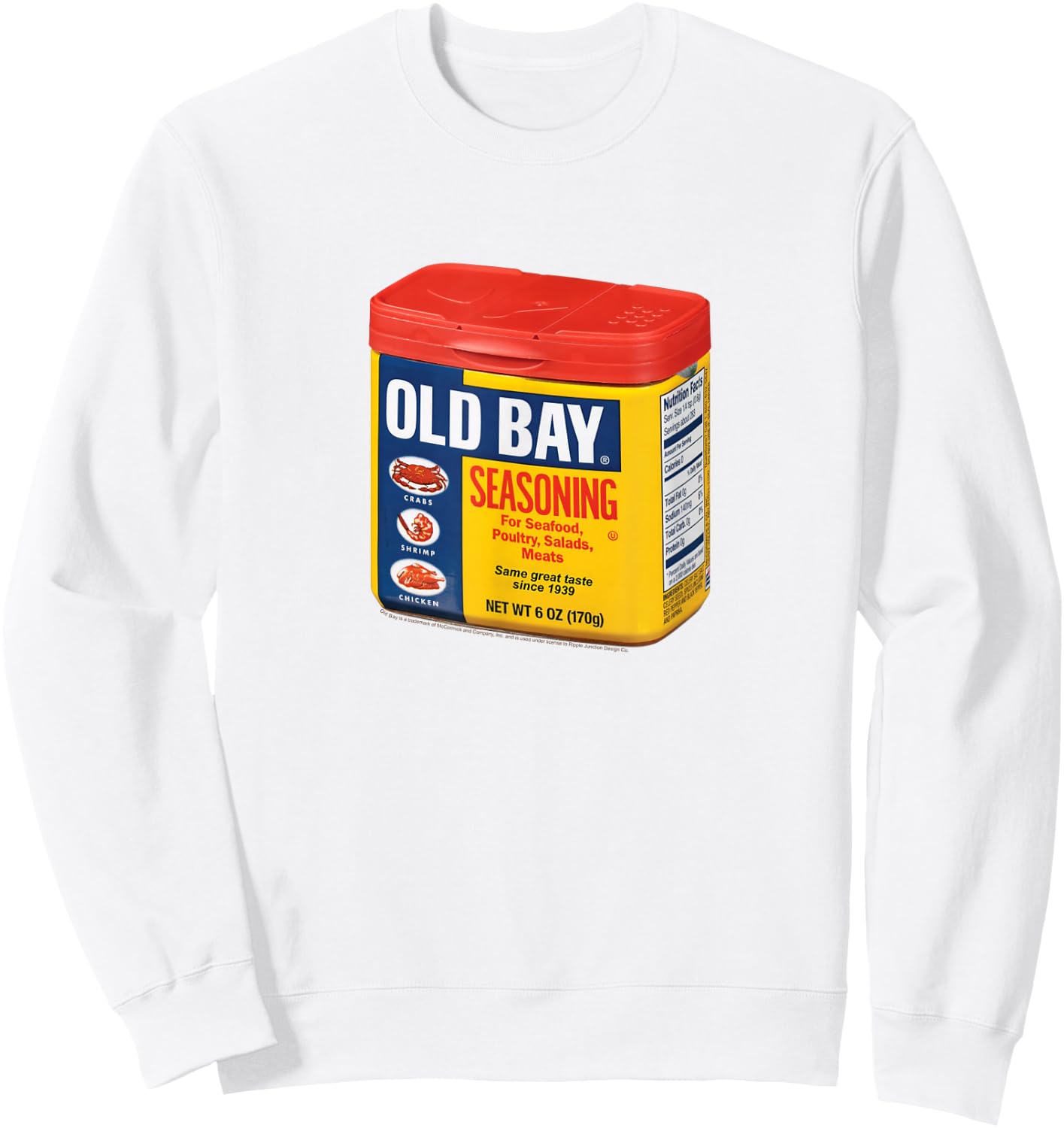 Old Bay Seasoning Classic Packaging Sweatshirt - Sweatshirt | White