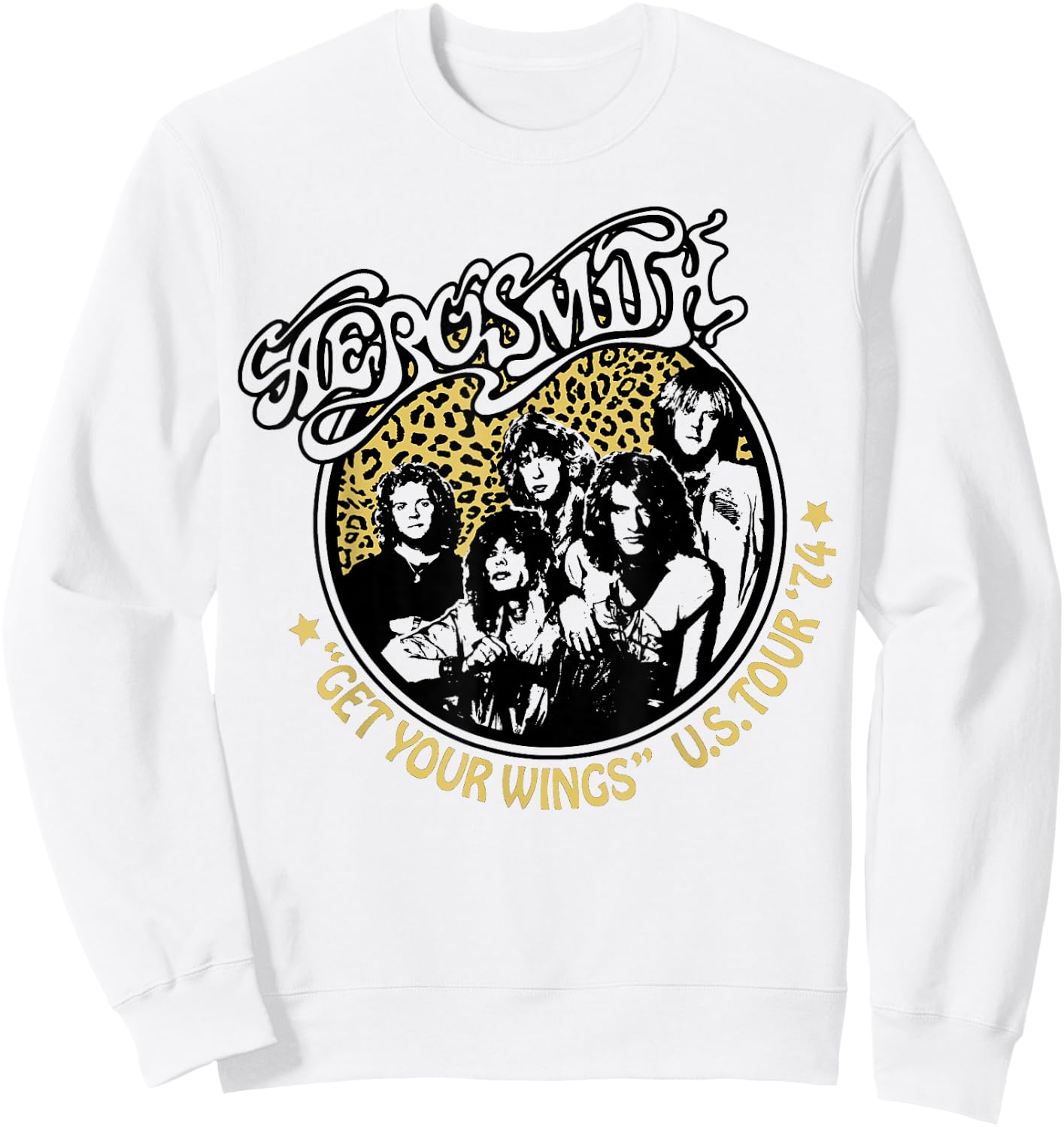 Aerosmith - Wings Tour '74 Sweatshirt - Sweatshirt | White