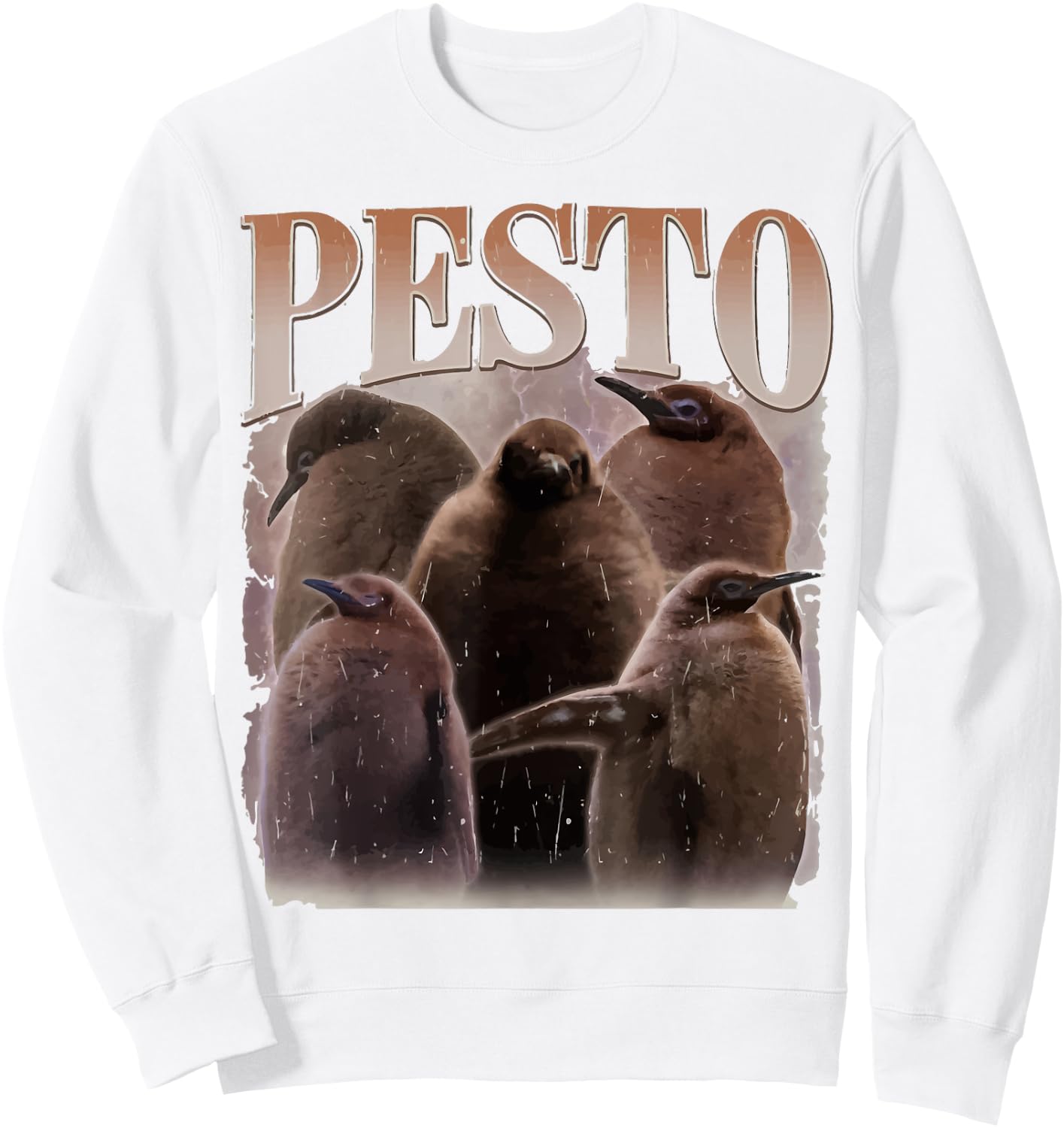 Pesto The Penguin Funny Baby Penguin Pesto Sweatshirt - Sweatshirt | White