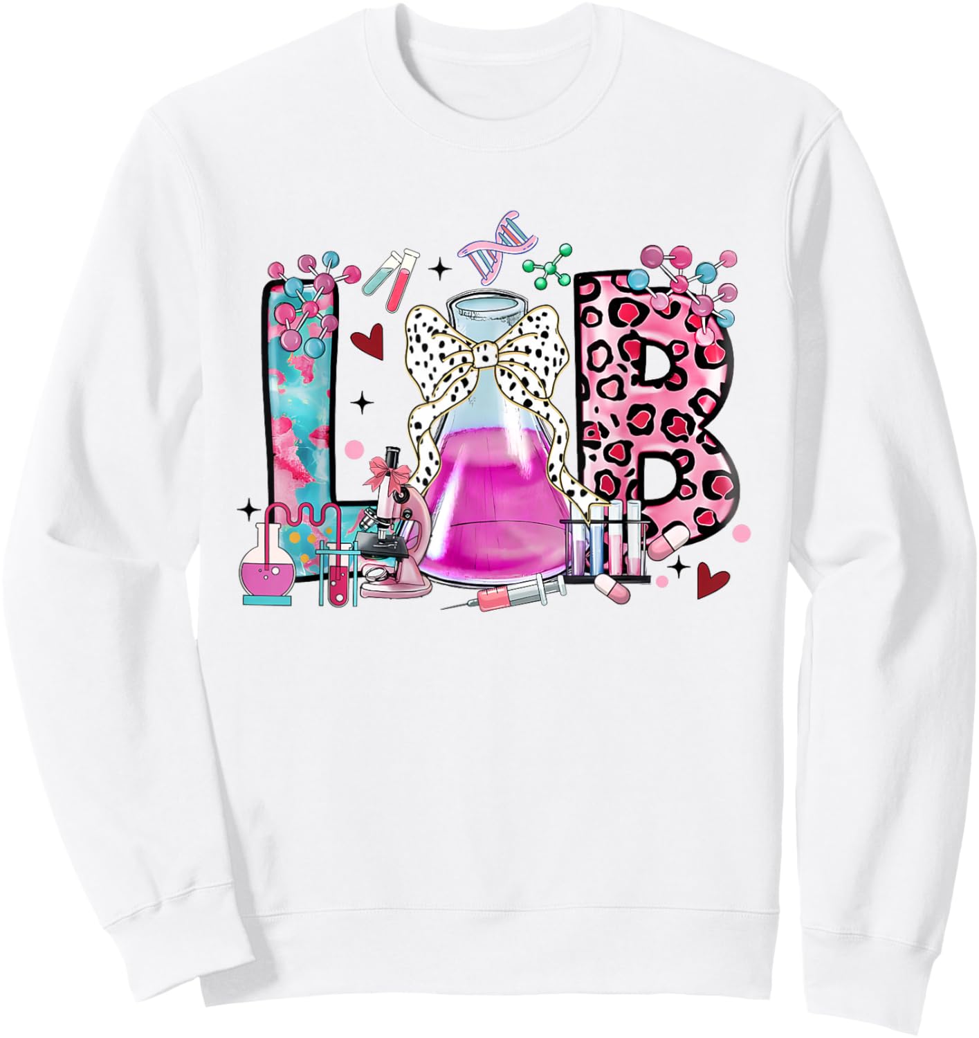 Lab Tech Laboratory Scientist Lab Week 2025 Lab Life Sweatshirt - Sweatshirt | White